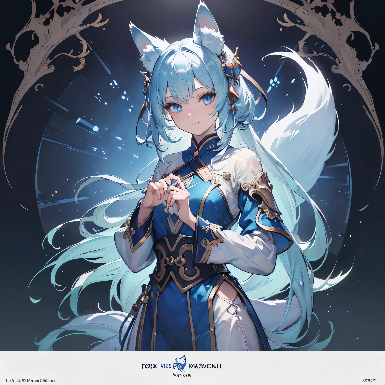 anime - imagem estilo de uma mulher de armadura com um gato no ombro, Ahri, trending on artstation pixiv, fanart melhor artstation, por Yang J, Artgerm extremamente detalhado, Arte de Silverfox, Artgerm em ArtStation Pixiv, de League of Legends, Wlop Ross, portrait of Ahri