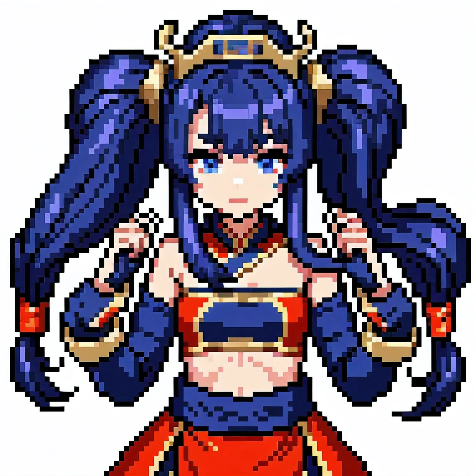 score_9, score_8_up, score_7_up, <lora:c4ss4ndr4:1> c4ss4ndr4,1girl,solo, upper body, cleavage, pink necktie,
<lora:pixel:1> pixelart,pixel