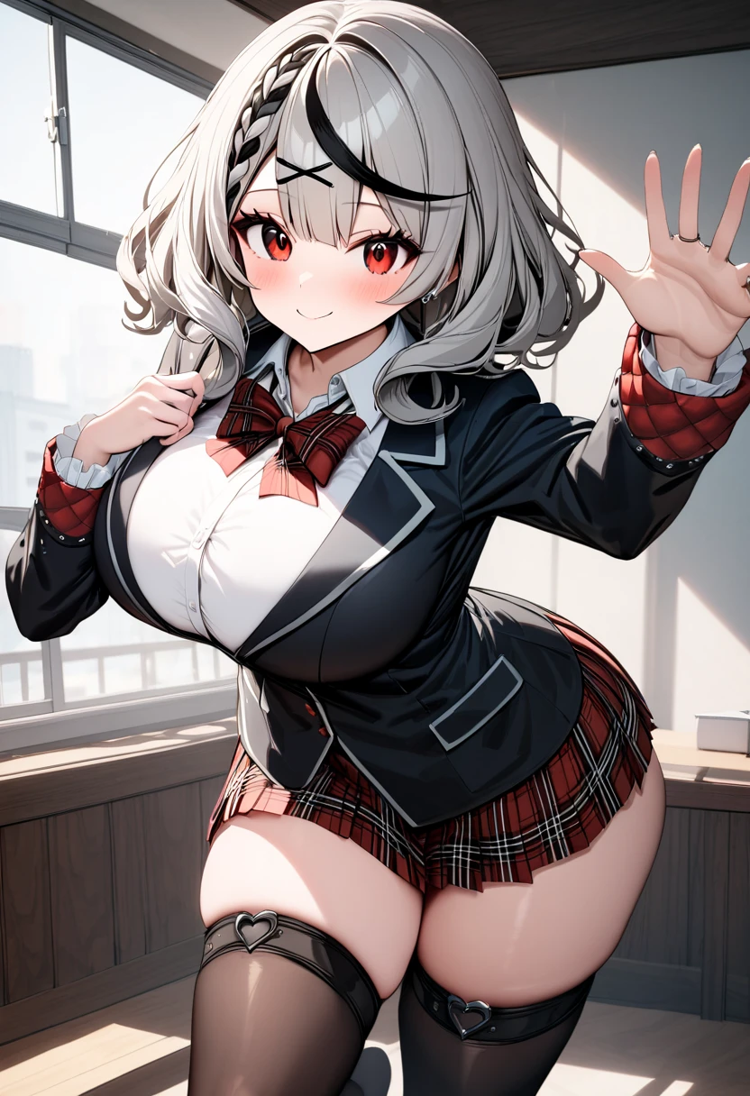 Big ass anime girl sitting on a chair in a prison cell, chic, [ 4k digital art ]!!, Lit from behind, (SFW) Safe at Work, Anime Maid SS Military, 8k high quality detailed art, Bend your body, 2b ..., 2b, Silver Hair (ponytail), , Ahegao,(Hands on hips),(Put your hands on your hips),(masterpiece), (One serious civil service commissioner: 1.3), (Super thick and plump body: 1.3), (Huge breasts and buttocks)), (Small Head: 1.2), (Very small uniform)), (Shiny skin: 1.2), (A speech while crouching in the stands in the schoolyard in the morning)), {fat},1boy, penis, doggystyle, from behind, spreadassms, chubby body, fat body, short,ultra detailed, masterpiece, best quality, blush, a woman, rolling eyes, open mouth, school girl, wearing , wearing glasses, classroom, sunset, light particles, hdr, brown grey hair, midium wavy hair, shiny hair, bang, single braid, clear grey eyes, Smiling Kiss, Tongue Out, アニメ ,orgasm face, sexual climax, bitch, back shot, back view, low angle, from below, back view, arched back, looking back, all fours, chubby body, BIG ASS , saliva, BBW, slender waist, anal, seiza, hands on head,white eyes, Hand Drawn, Showing Ass, Bobcut, Knee socks, (Super thick and plump body: 1.3), Butt sticking out, Close your legs, seiza, spread legs, pleated skirt, Stretch your arms back, long pleated skirt, I can&#39;t see your butt, Buttocks hide, Arms folded behind back, Super big butt, Awesome numbness , Plump , Chubby, Butt sticking out,