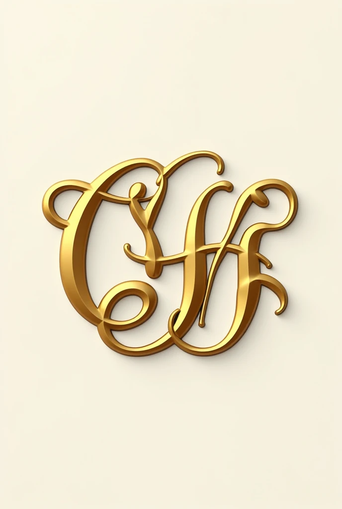 Gold logo with initials of CH that has style either in rare copated letters