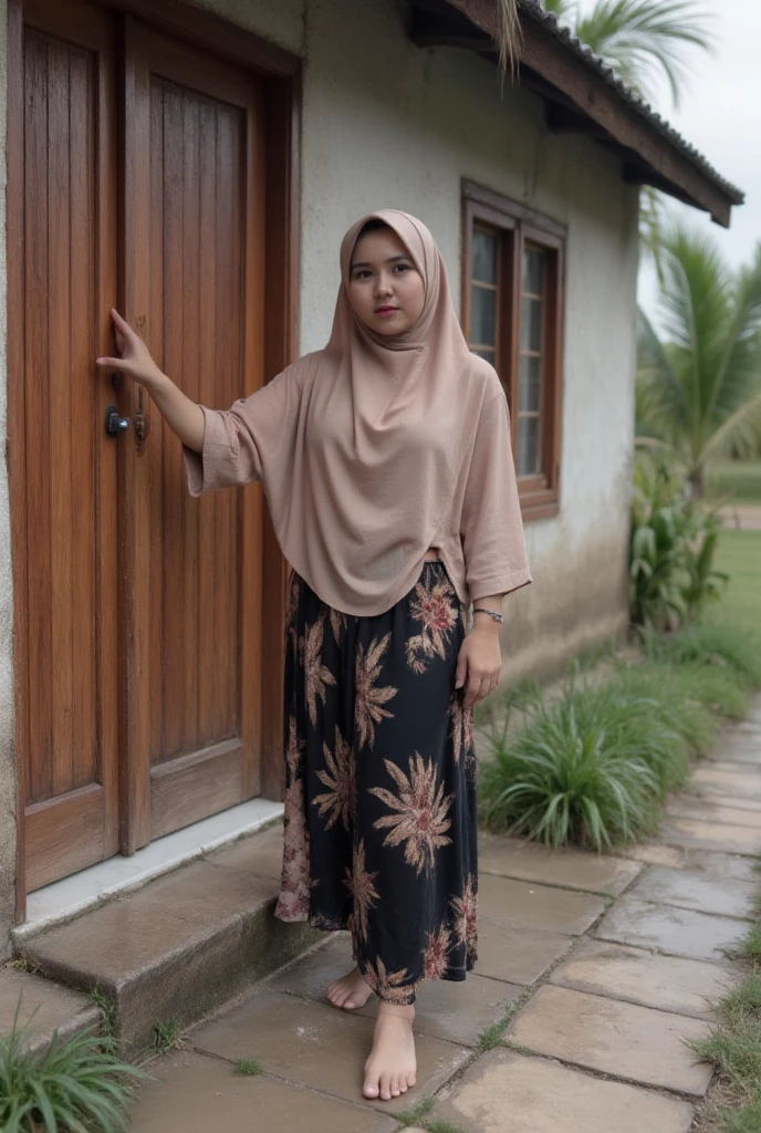 ((SHORT HIJAB)), ((Flat chest:1.7)), (dynamic photograph of a 58 year old Indonesian woman), (slim top, cotton panties), (straight non curly hair), (highly detailed face:1.4), (vascular muscles and abs:1.3), (background inside light, bright, private gym:1.1), (8k, uhd, dslr, high quality, cinematic lighting, bokeh), (dramatic, award winning photography, incredible masterpiece:1.3), (((sexy sultry stare at camera:0.8))), close up, ((she is ready to dominate you:0.5)), ((beautiful feminine face)) (she is a champion MMA fighter), add_detail:1, ((Wearing strapless pastel)) lace yellow fluorescence , from behind view, seductive pose, straddling , (((background a very dark night)))