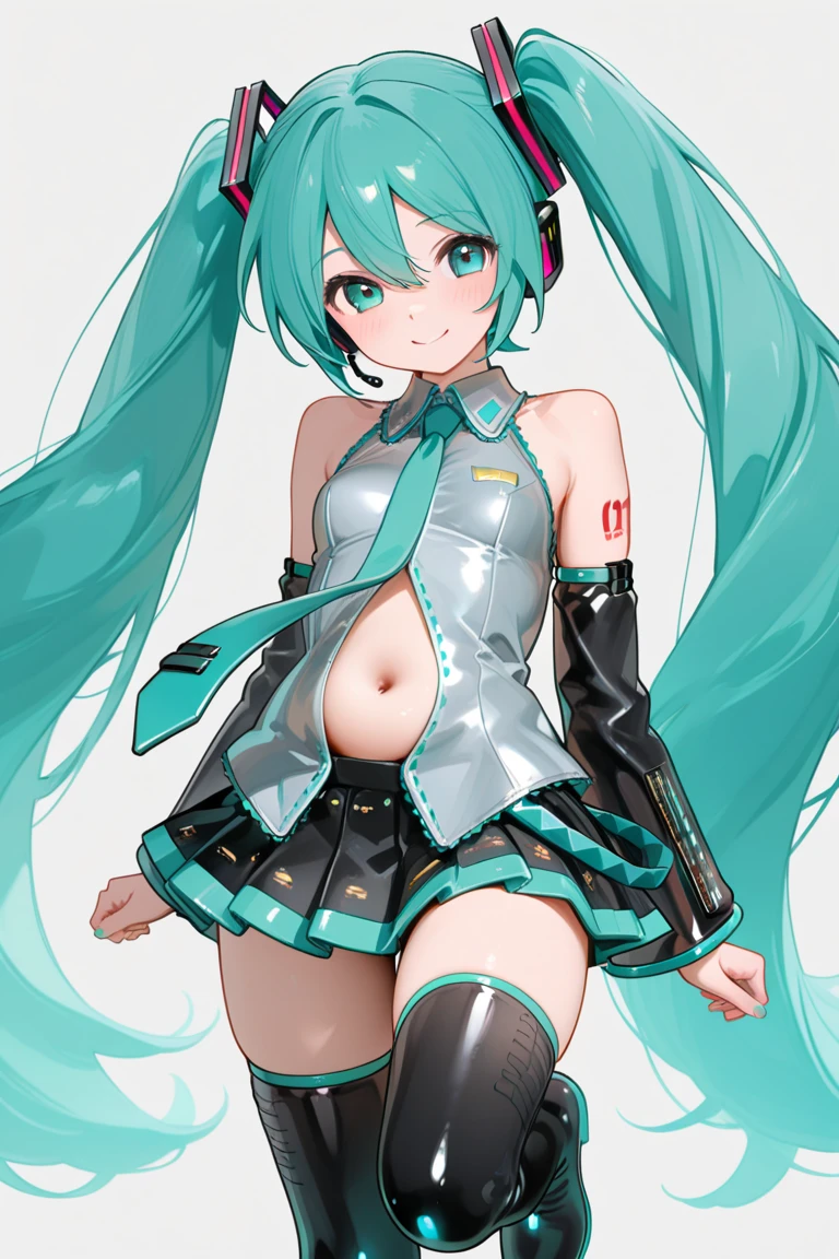 A cup、slender、small breasts、Absolute area、Hatsune Miku、Sukesuke costume、thighs、ムチムチthighs、太いthighs、Show your armpits、sexy pose、Show legs、tight cheongsam dress、Clothes with a wide open chest、Bunny Girl Cosplay、black fishnet stockings