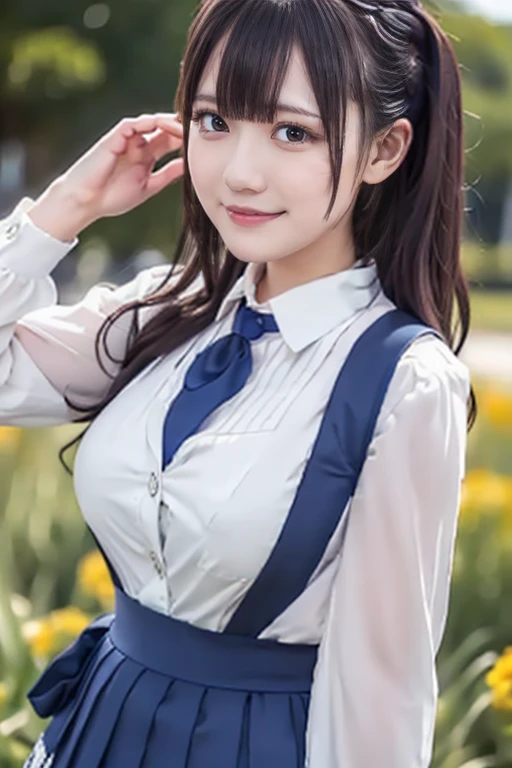 (best quality, 8k, highres, photorealistic:2.0), (solo, one girl:2.0),(lighting: strong),(lighting: front),(very muscular girl:1.5),(bodybuilder girl:1.5),(Squat down on one knee and spread your legs apart.:1.5),(raise both arms behind your head:1.5),(black loafers),(school uniform),(white collar shirt),(long sleeve shirt),(red ribbon tie),(white socks),(blue skirt),(blue pleated mini skirt),(Wearing white panties),(she is in ecstasy:1.6),(Japanese high school girl),Location at high school