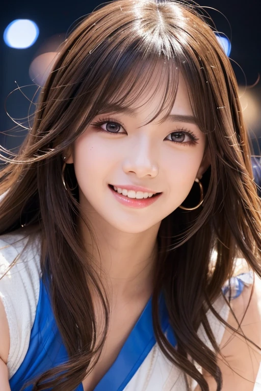 One Girl, (Highest quality:1.4), (Very detailed), (Detailed light), (Very detailed美しい顔), Great face and eyes, The best smile,Brown Hair,Wearing a colorful micro bikini、 Brown eyes, , Beautiful busty, Glowing Eyes, Glossy Lips, A seductive smile, Highest quality, Very detailed CG synthesis 8k wallpaper, High resolution raw color photos, Professional photography, Dynamic Lighting, (((bokeh))), Depth of written boundary,