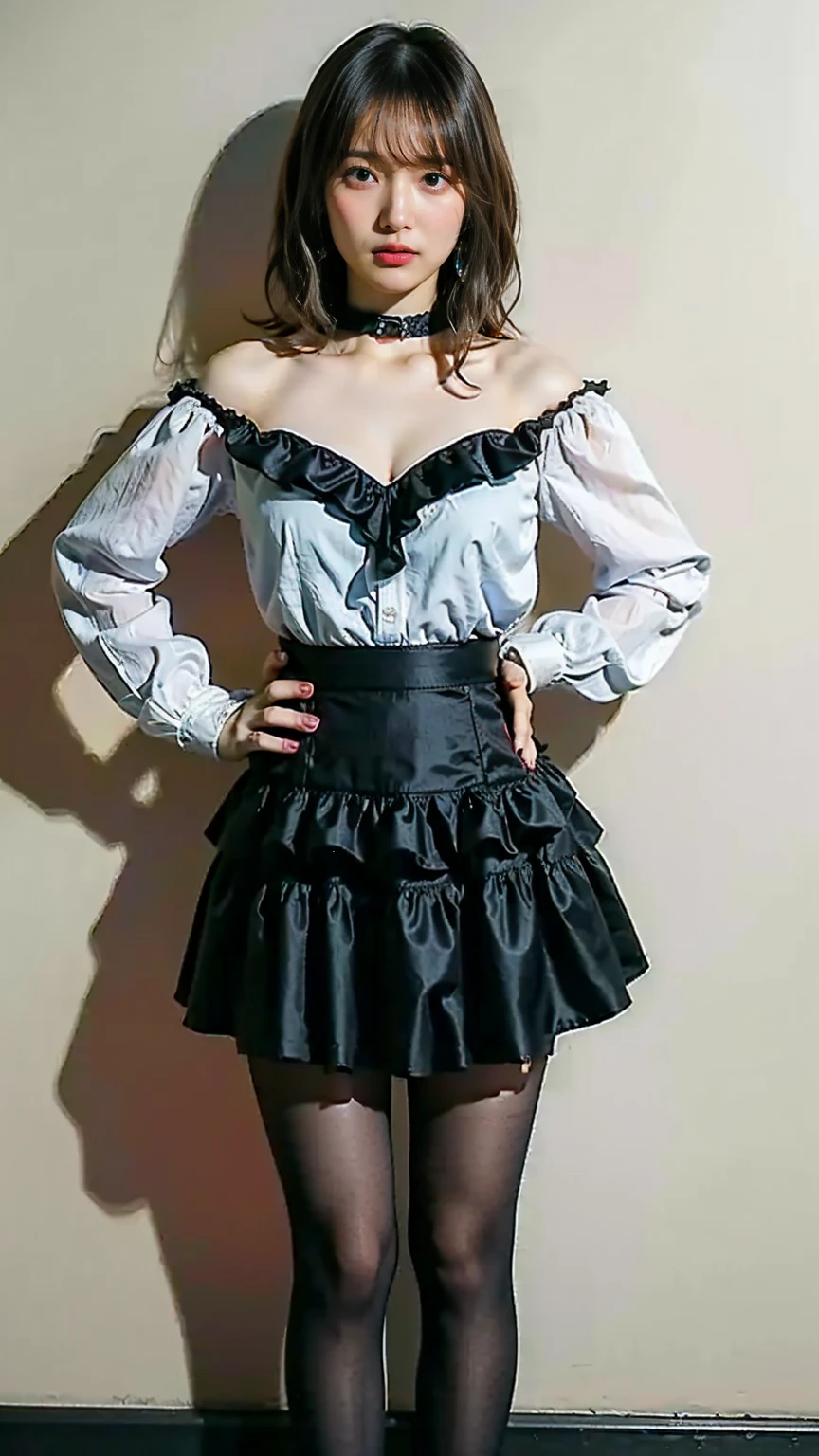8K quality、High resolution、Sexy maid、Realistic skin texture、High resolutionの肌、、Princess Hair、thin、Small and young breasts、Open the mouth to reveal a realistic tongue、Beautiful cleavage、Gray Hair、Thin legs、French Braid、、Full Body Shot、Moist lips、M-shaped legs、Wet the female genitals with your fingers、A large amount of love juice flows halfway out of the vagina、Half crying
