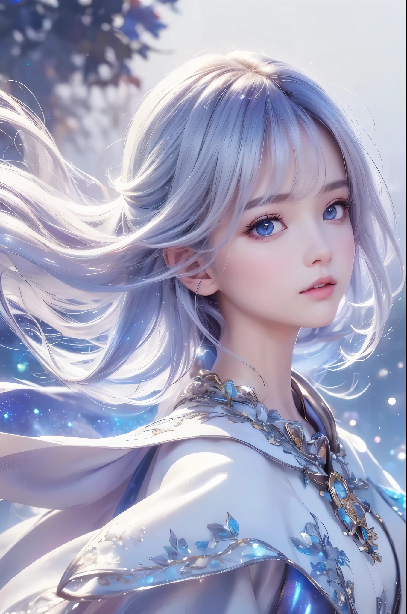 ((face focus:1.4, side face)), ((masterpiece)), ((( best quality))), (( Very detailed)), ((shape)),[ Realistic Light Effects ],shadow,( Fantasy Style ),(White background:1.6), simple background, (Earth Theme),(Cape)[(Hair Focus,(( one girl )),[( Big Slime Hair ): (Cloud Hair):0.3], (Background Hair ),( high saturation ),( Hair Surrounded by Galaxy Splash),)):(( Her Hair Is Made of Galactic Clouds ,:1.27628), ( Her Hair and Clothes Are Galactic Clouds and Star Clusters :1.1025),(Cape is becoming galaxy clouds), ((from side))
