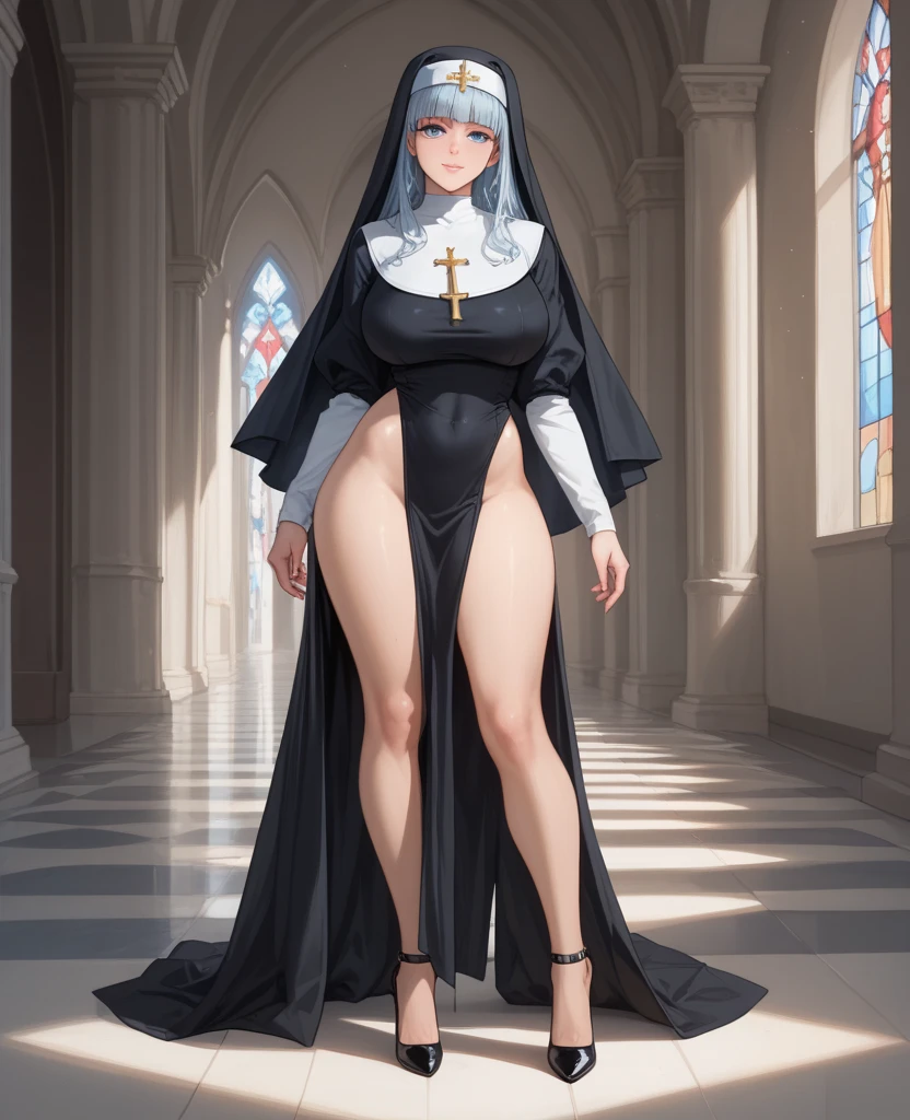 carmilla, medium breasts, Young girl, (((ager, 16 years)), naked, nude, naked, Hogwarts al fondo, Hogwarts, evening, night,by white, beautiful face, blue eyes, (Masterpiece:1.2), Best Quality, absurdities, high resolution, extremely detailed wallpaper, perfect lighting, from below, socks, stockings, heels, hig heels, pussy, NSFW,+18