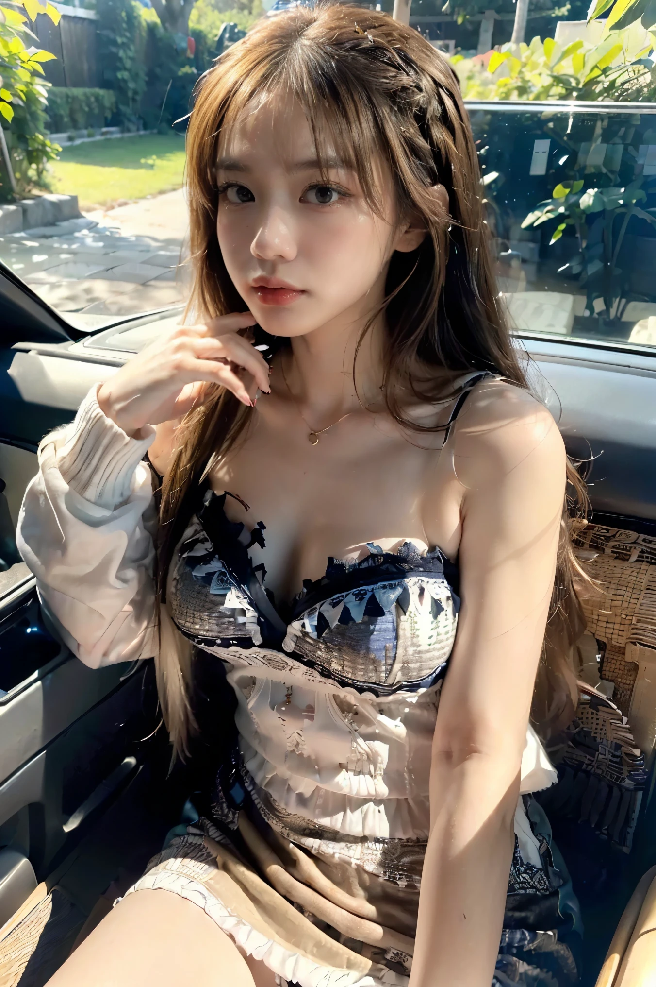 Realistic, de 16 anoens elegantes e puras da dinastia Tang, Three-point perspective patch, revealing the perineum and the whole body, com pele bronzeada, pele lisa e delicada, cintura fina e charmosa. Do not wear clothes.Do not wear bras. exposed the chest.(Molhado por toda parte).Deite-se na praia.