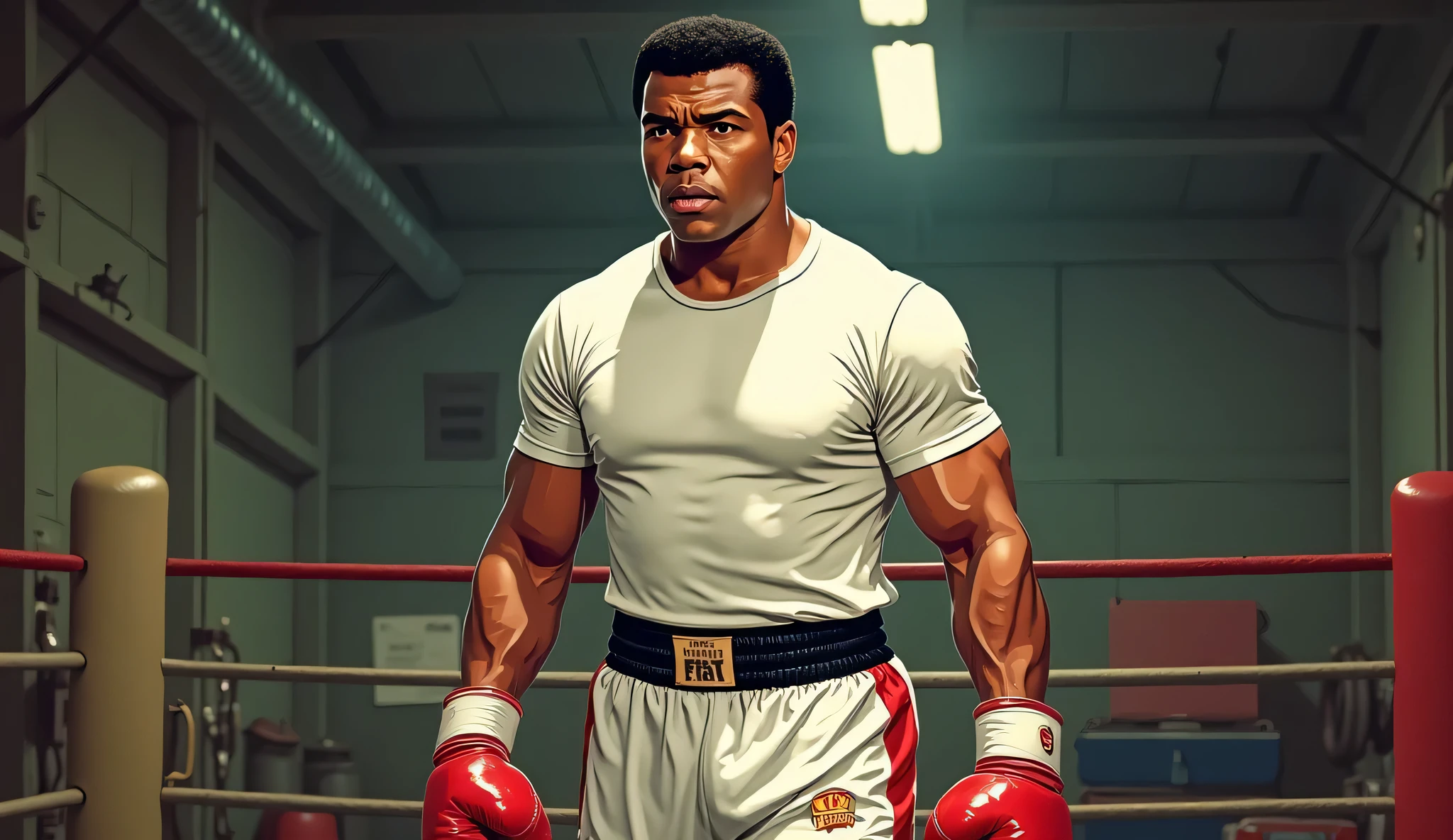 Muhammad Ali dodging blows