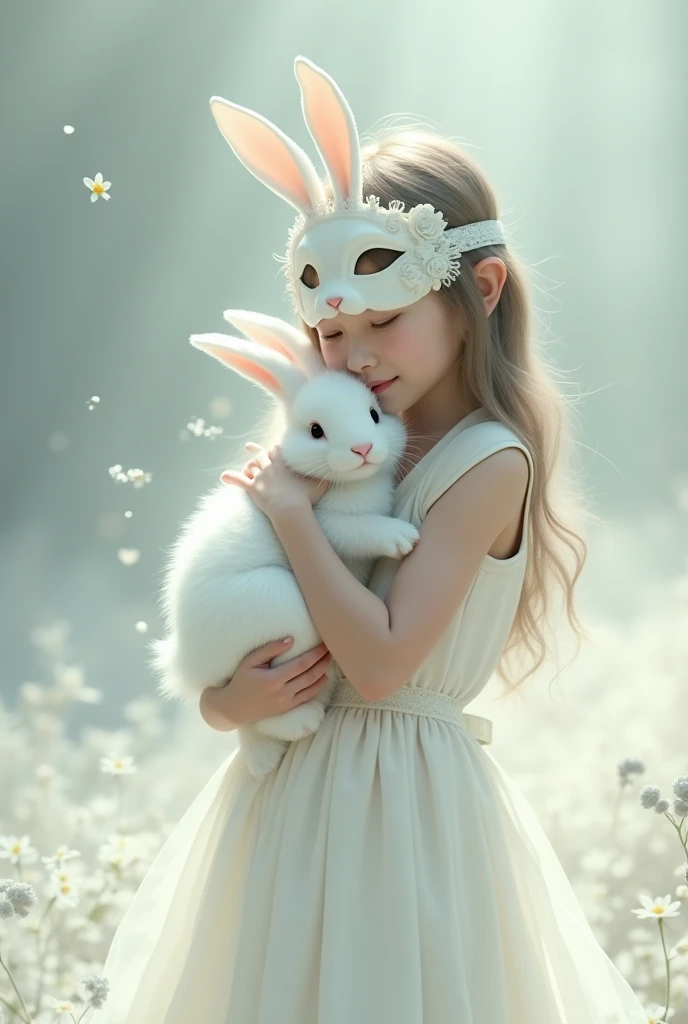 Little bunny animals,adolable,Animal children illustration,glowing effect,depth of fields,to emphasize,Real light,ray traycing,oc rendered,hyper realisitc,Best quality,8K,Works of masters,ultradetailed,Correct anatomy,Eyes in focus