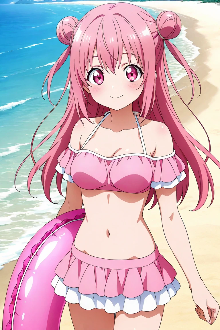 Create an image of Sakura from the anime Naruto in a bikini