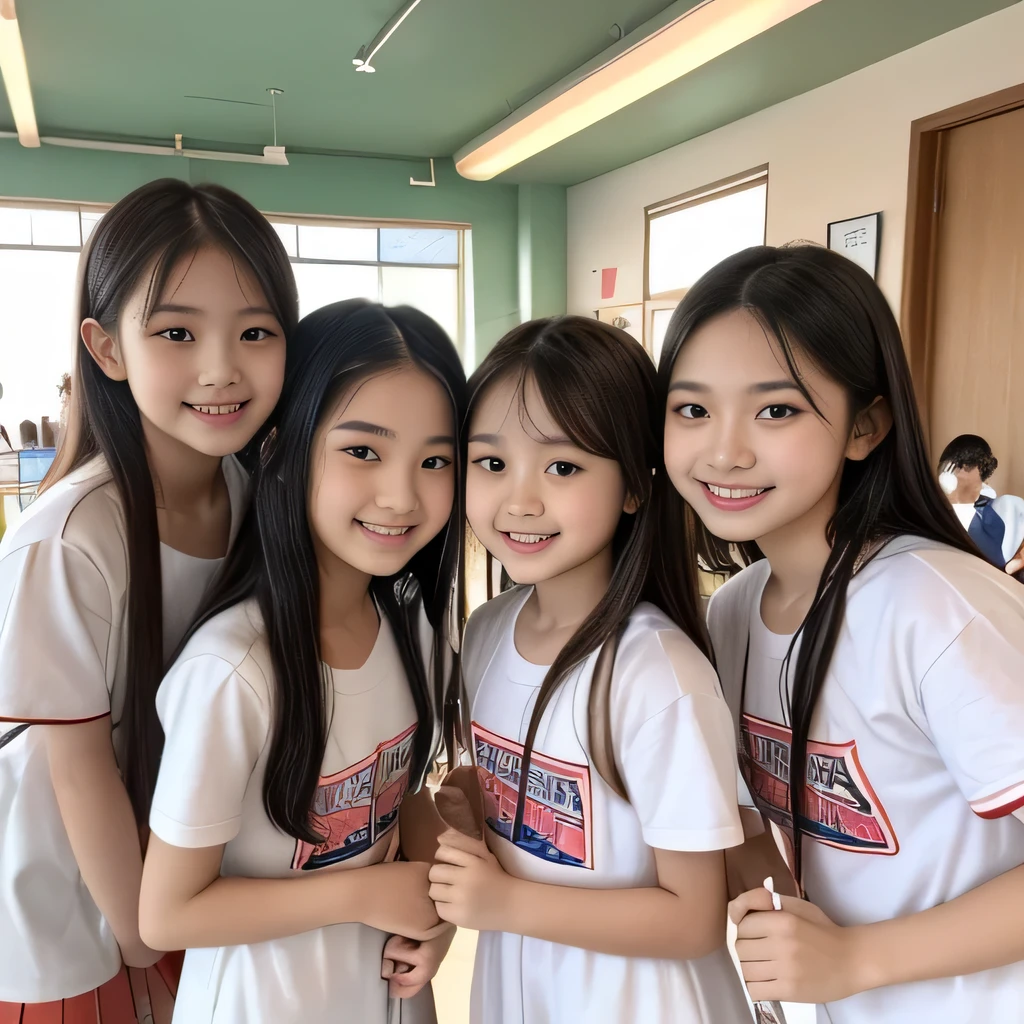 (Completely naked下着姿)、((Super cute and popular idol、Four super cute,  girls in one photo))、(masterpiece).A perfect, beautiful, lovely, captivating &#39;s smile、(( 5 small photos of the whole body of 4 people in high definition in 1))、((Short Hair Idol Pose))、gap、Super popular junior idol、4 small, short idols、whole body、Baby-faced idol、((Comply nalat Chest))、(((Perfect fit in sexy lace underwear)))、(( beautiful))(((Lean forward to show your chest)))