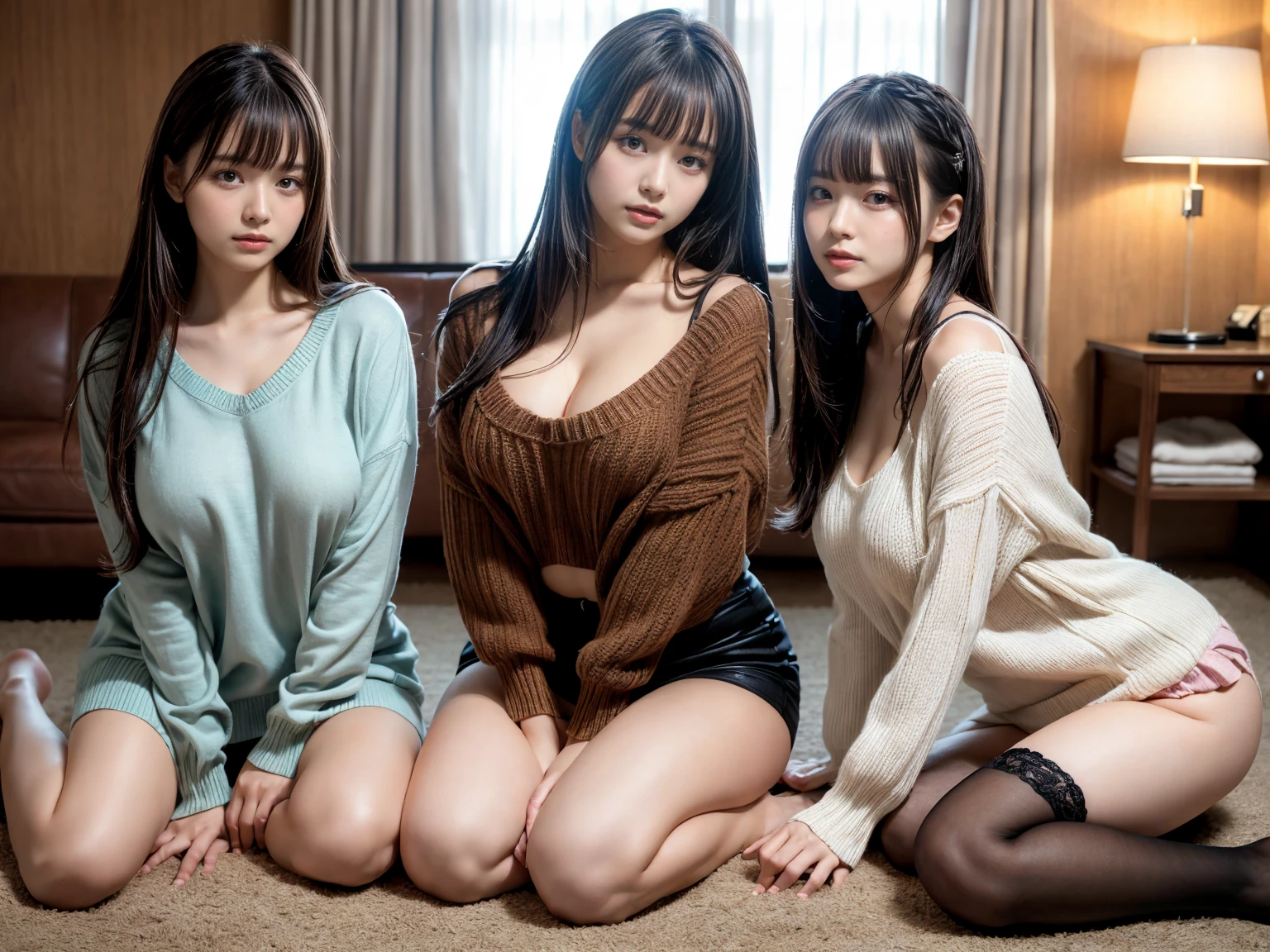 Ultra HD、Ultra high definition、Noise Reduction、perfection、Image quality adjustment、Balance Changes、Optimal Lighting、Minor corrections、Detail Correction、Real reality、Ultra high definition画像、super high quality、((Three Girls:private teacher、Mother、daughter))、Camel Toe、Giant tit、?????? Puffs、Cleavage、Plump、Super big breasts、Super big butt、Bubble butt、Huge boobs、Camel Toe、(private teacher、student、Mother、Children&#39;s room)、、Can teach study、Super big breasts、Plump、Snack time