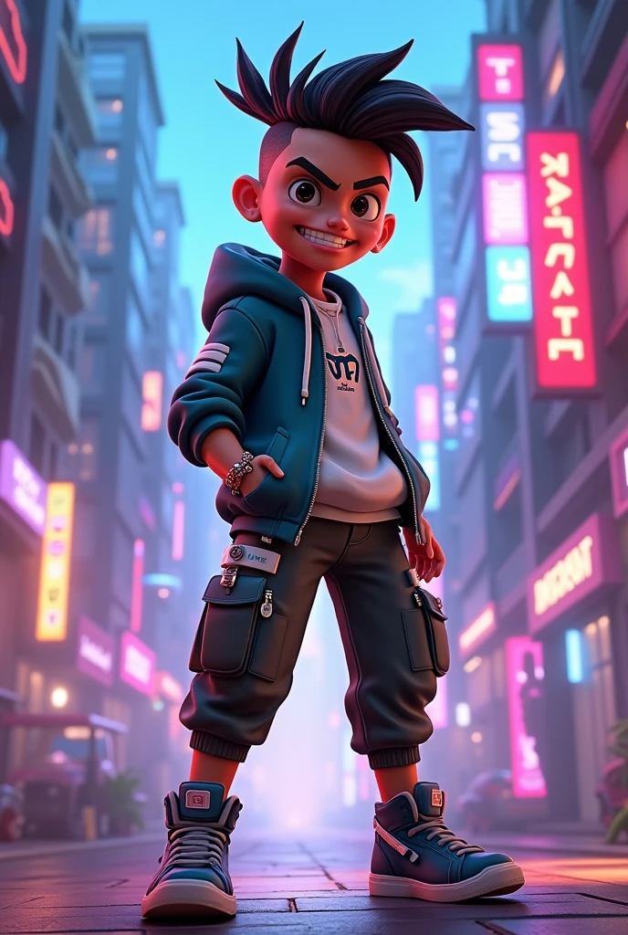 Wukong，SuperSaiyan，Exquisite Hair，Arm carving，White-blue hair all over the body，Delicate gradient shoes，Eye portrayal，Exquisite Hair，Popmart blind box，Clay texture，Treading on the ground，Black and white background，natural  lightting，Best quality at best，hyper-detailing，arte 3D，c4d, OC renderer, a 3D render, 8k，45 degree viewing angle，wears dark glasses