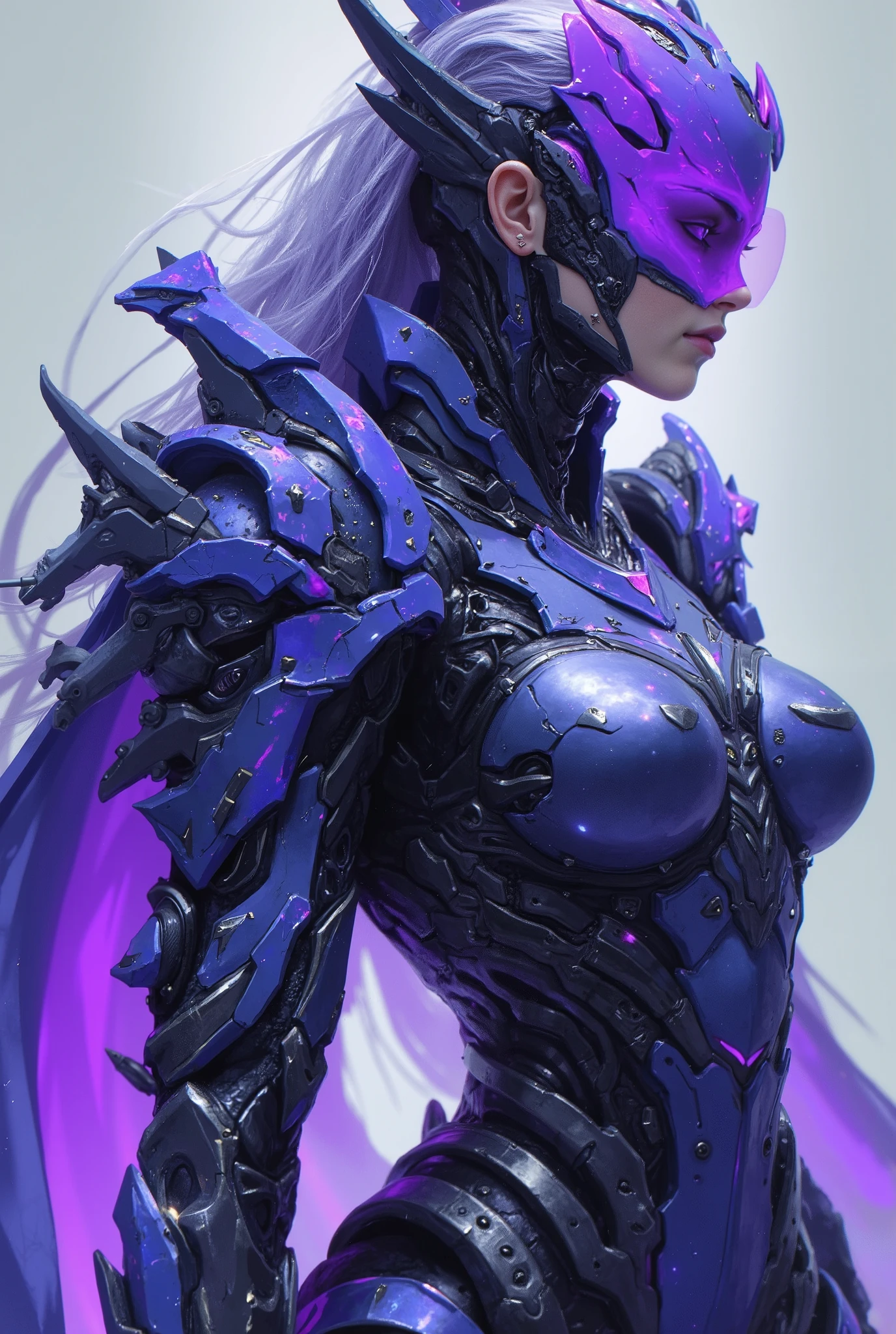 ultra detailed abstract photography of a cute pale draconian WaterAI girl in full body pose, mix of dragon and girl, half dragon, silver ponytail with strands hair, (masterpiece), realistic, beautiful face, cinematic light, (beautiful purple cat eyes:1.3), perfect anatomy,dragon horns,
night sky moonlight, starry background,
fine detailed silver crescent glasses, pointy ears, cowboy shot, medium breasts, (blackish scaly skin:1.3),black lips, black eye shadow,
hyperdetailed painting, luminism, 4k resolution,
Soft Lighting, Photographic Realism,
3d rendering, octane rendering,