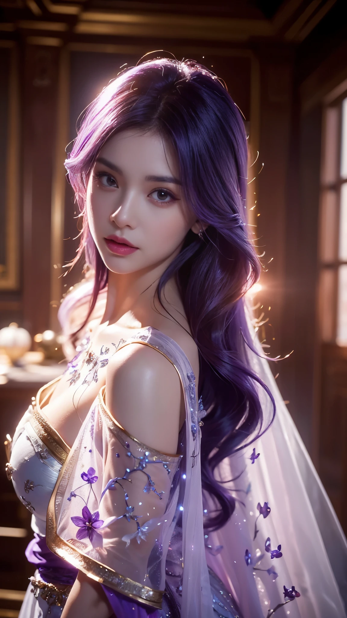 (((RAW photo , very detailed, highest quality, High resolution, alone,)))
break、(contrast:1), whole body、 Viewed from directly above, Lying in a flower garden, your back is on the floor、
break、 (((purple hair beach wave hairstyle ))), (((cosmetics))),big breasts,
break、white effect, white wings:1.2 , White Angel:1.2, ((night)) 、
break、Vampire Castle, detailed background,, moon、
break、antonio riva dress:1.1,Dress made of slightly transparent fabric:1.3、(Very difficult:1.2), high fantasy, beautiful face, pointy ears,
break,background, monochrome, grayscale, barefoot, break、outdoors、river