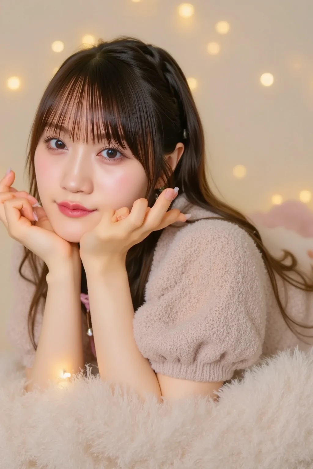 18-year-old cheergirl in pink miniskirt(F Kappu Breast)