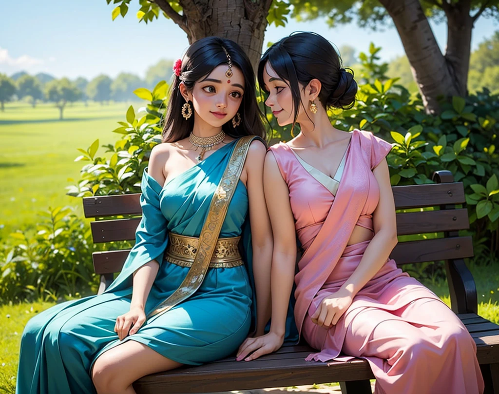 a rajasthani beautiful women wearing blouse and lahanga and chundari with fit attires and smiling pose --auto --s2