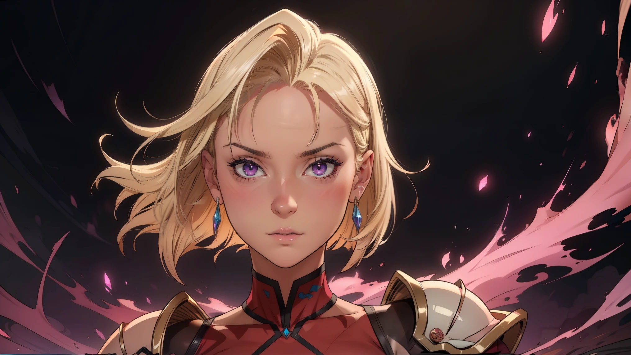 Female, 25 years old, twin tail, perm hair, purple, blue eyes, Anime cyberpunk-style illustration of a female evil character wearing pink and red dress,. her glowing red neon eyes are evil. He is surrounded that resemble neon but are deep purple and violet, pulsing and swirling like smoke. These neon-like waves should have an eerie, haunting appearance, capturing the intense and aggressive vibe of the trap track. the background is filled with red neon lights, just the upper body of the character and the dark, fire-shaped waves. Full-length character."++Anime Mature woman, long and smooth hair, ++light-brown eyes, detailed shadowing, ++well drawn eyes, anime dream style, chubbier body, Motherly feel, mature, short dress, full body., and battle-ready, exuding both elegance and power. Ultra-detailed, hyper-realistic, 16k resolution, (Masterpiece:1.5), cinematic lighting, dynamic angle, best quality, high fantasy, dark fantasy, Solo Leveling art style, photo-realistic, perfect anatomy, exquisite details, ultra-sharp reflections, highly detailed armor and fabric, breathtaking У нее круглая и упругая фигура."
одежда. комбинезон: Облегающий комбинезон из черной эластичной ткани, плотно облегающий тело для свободы движений и максимальной гибкости. Комбинезон имеет несколько скрытых отсеков для мелких предметов и оружия. Они не отражают свет, что делает их идеальными для ночных миссий или проникновения в темные комнаты., best quality, very detailed BREAK, looking at viewer, masterpiece, best quality, very detailed, desire, blush, (beautiful and detailed eye description), (beautiful and detailed face), Perfect female body, (best quality), (super detailed), (master piece), (high resolution), (original), (Extremely detailed CG Unity 8k wallpaper)