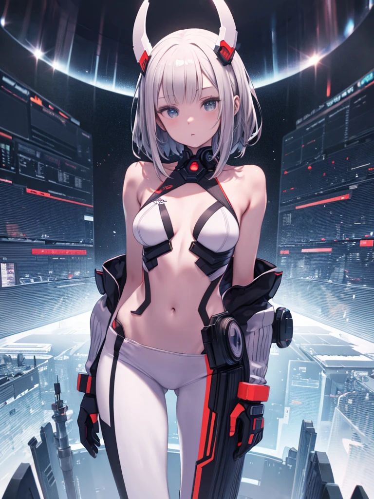 ((La mejor calidad)), ((obra maestra)), (muy detallado:1.3), ...............................................................................................................................................3D, Beautiful (cyberpunk:1.3) Mujer hacker, peinado corto,pelo corto, Volver al visor, cabello grueso, Terminal de ordenador operativo, Pantalla montada en la cabeza, computer server, Pantalla LCD, fiber optic cable, Logotipo de la empresa, HDR (High Dymanic Range), Trazado de rayos, NVIDIA RTX, Super resolution, Irreal 5, Subsoil Scatter, Textura PBR, Post-procesamiento, Anisotropic filtering, profundidad de campo, maximum sharpness and sharpness, Texturas multicapa, Albedo y Highlight Maps, Sombreado de superficies, Accurate simulation of light-material interactions, proporciones perfectas, Renderizado de octanaje, duotone lighting, ISO bajo, balance de blancos, Regla de los tercios, amplia apertura, 8K RAW, efficient sub-pixels, sub-pixel convolution, glow particles, dynamic pose