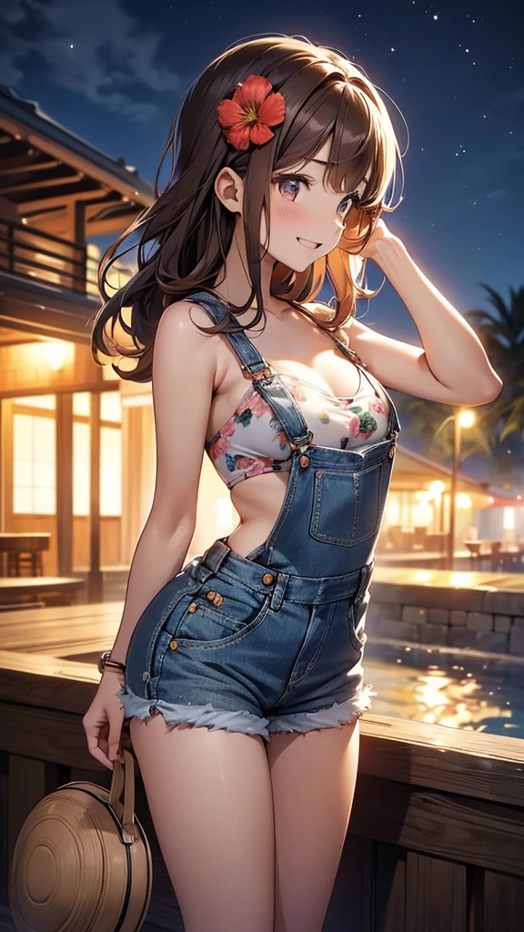 (((masterpiece, highest quality, High resolution, 超High resolution, Perfect Pixel, Depth of written boundary, 4K, RTTX 10.0))), Beautiful Anime Woman, Beautiful art style, Anime characters, ((Smooth texture, Realistic texture, Anime CG Style)), Exact finger count、Exact number of legs、(Exact number of arms:1.0, Exact number of hands:1.0), (Perfect hands, Perfect Anatomy), cinematic, Realistic, Extremely detailed CG, Daytime lighting, Perfect lighting, Best Shadow, The best natural light, whole body, Perfect body, (Slender body:1.2), ((Long Hair, bangs, Dark brown hair, Stylish hairstyle, Bobcut)), ((A cute woman is walking and carrying a drink in her hand, Back view:1.6)), ((alone:1.0)), beauty, cute, ((Sexy and cute blue underwear:1.3), (Stylish shiny blue satin panties, Side-tie panties:1.3), (Thin panties:1.3), (Blue micro lace satin bra, Thin bra:1.3):1.3), (Beautiful little ass:1.2), (Beautiful and thin thighs:1.3), Feeling embarrassed, (blush:1.2), (Very embarrassed look:1.4), Troubled expression, (At an outdoor amusement park, There is a Ferris wheel and people having fun behind it.々:1.3), naked, In underwear, Waitress in underwear, Maid Headband, whole body, (Underwear waitress carrying drinks:1)