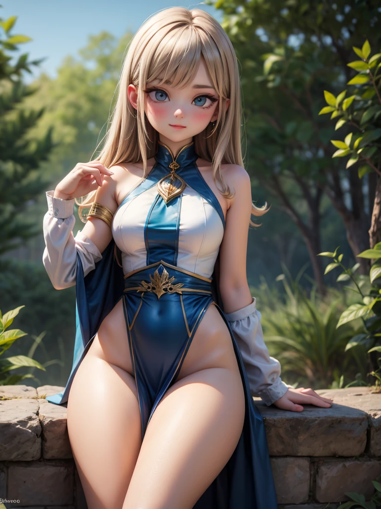 (((sbulge))), elf queen, tall, sitting, tight royal clothes, jewelry, masterpiece, high quality, pale, throne, pouty lips, <lora:sbulge0.6:.6>, <lora:add_detail:.5>, looking at viewer, facing viewer, ultra realistic, hair bun, long dress, spread legs, arrogant, throne