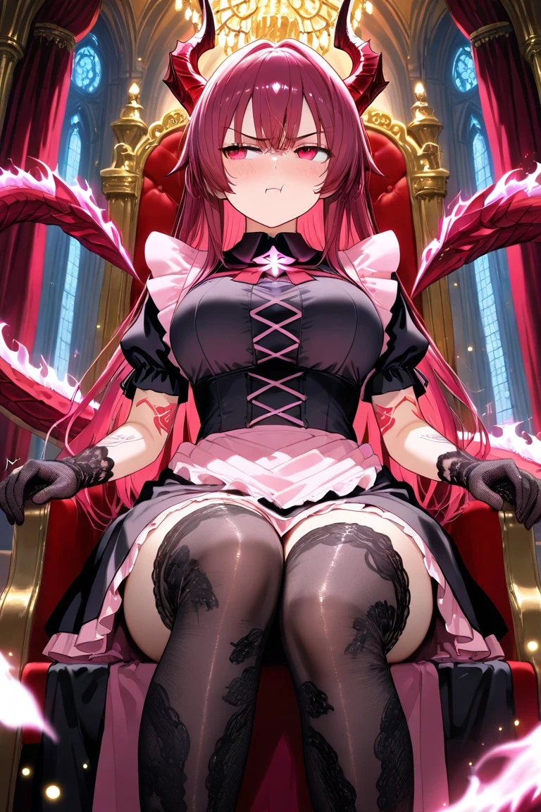 Culona cogiendo mientras chupa 1 pene y masturba otro con su mano izquierda, busty ruby gothic, ropa interior roja