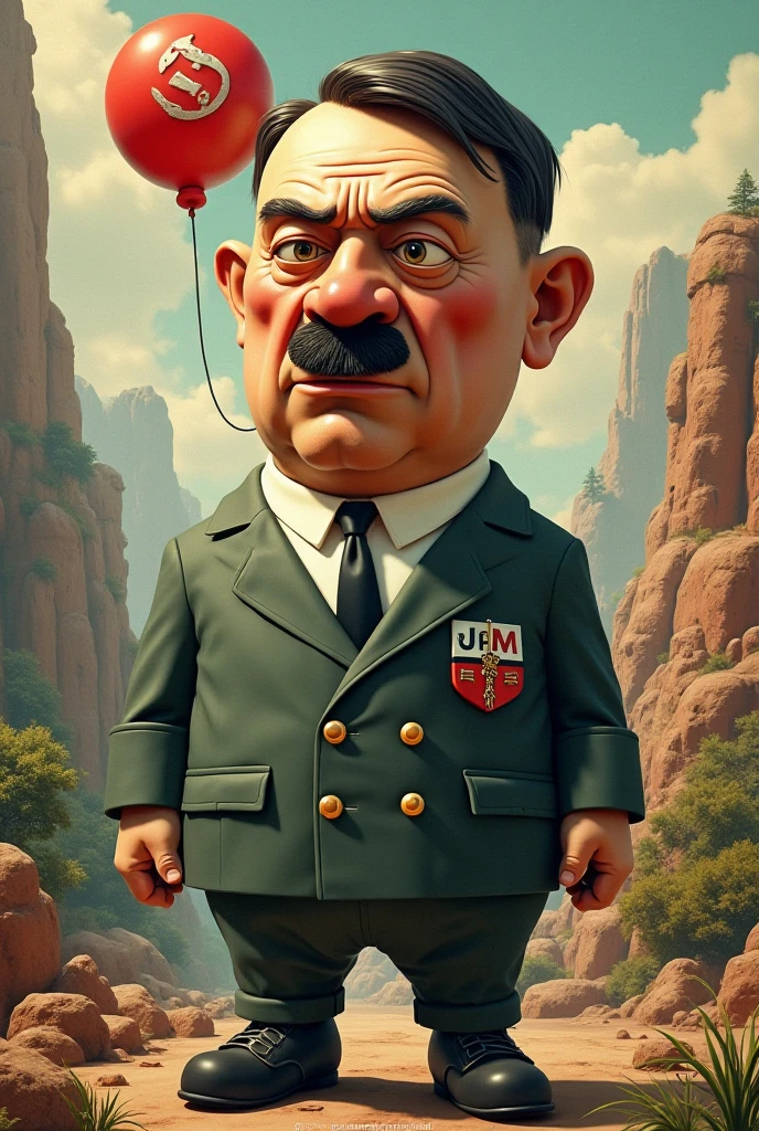 make a cartoon character of adolf hitler
