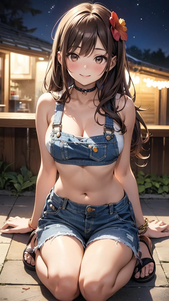 masterpiece, realistic, 1girl in, White transparent summer costume, Jeans shorts, a straw fedora hat, Bare legged, Blonde hair, Blue eyes, Full body, Style - Petals, wood background, A clear day, Perfect eyes, Perfect hands, 超A high resolution, Cinematic Angle, Professional Lighting, Best Quality, masutepiece, side lights, sharp, Perfect focus, Bokeh, Photorealistic, (finely detailed beautiful eye: 1.3), Realistic, (3D Face:1.1), (Lustrous skin:1.5), (Ultra high resolution intricate facial details skin pores:1.3), Ultra-high resolution fabric texture, 8k eye details, 8k pupils,