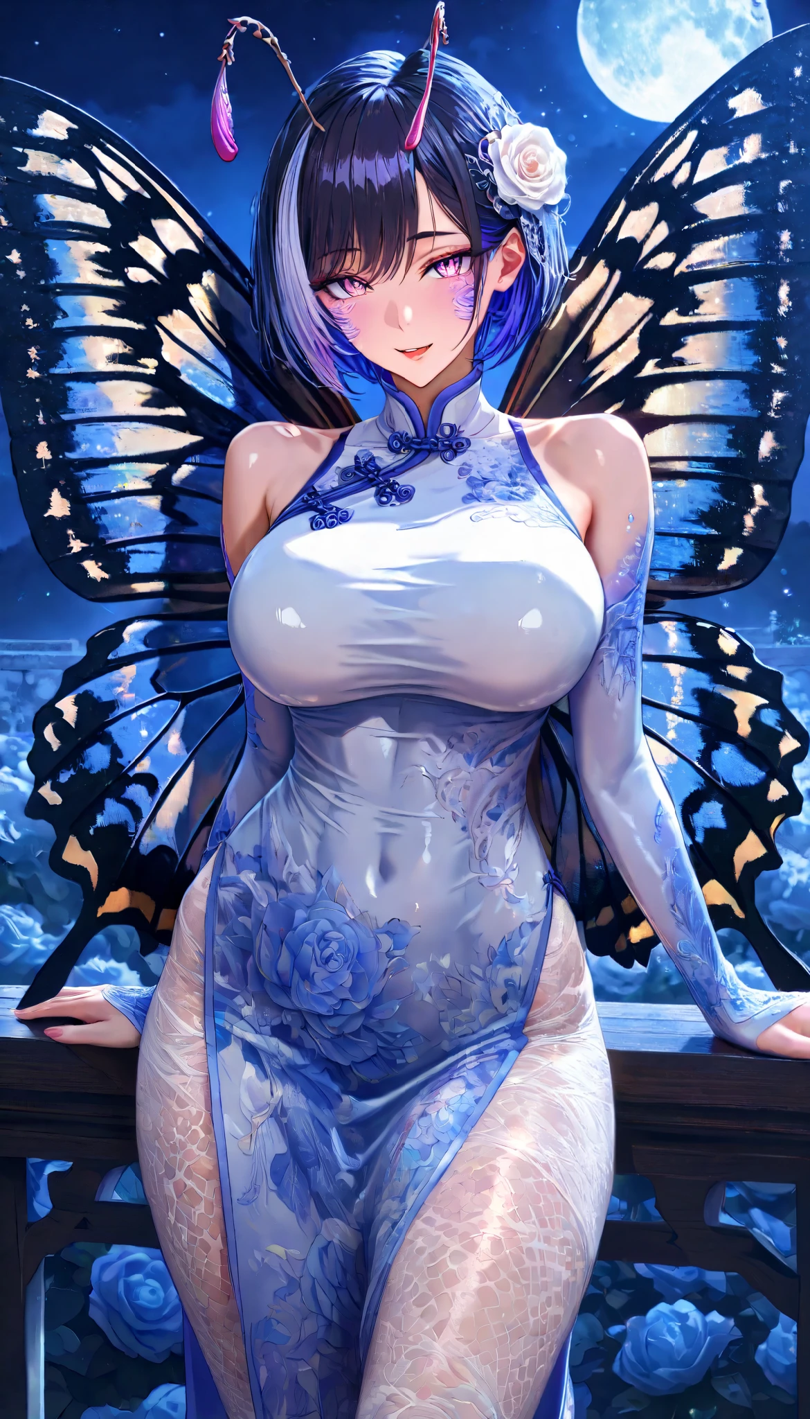 best quality}, {very aesthetic}, {ultra-detailed}, {best illustration}, nsfw,masterpiece,((((Extremely detailed and intricately decorated armour:1.35)))),Red Cowboy Shot,Smooth udder、Big 、(Golden Ratio,Tabletop, Highest quality, Highest quality, Official Art, beautifully、beautiful:1.2), Very detailed, colorful,Best details,An illustration, Great scene, (Adult,19 years old,One Girl, alone, Final Fantasy 12,Asheria:1.5, Asheria:1.5, Asheria:1.5, Curly Hair:1.5, Long Hair,Silver Hair:1.2,Asheria Costume:1.5, Asheria Costume:1.5, no skirt, Knee socks, Thighs Thighs Thighs Thighs, gem, Blue Belt,Belt number 1),Course of action, A look of contempt ,full body1.5, squatting, , (((hands tied behind the back:1.5))), (((hands tied behind the back:1.5))), ((butterfly m panties:1.4)),