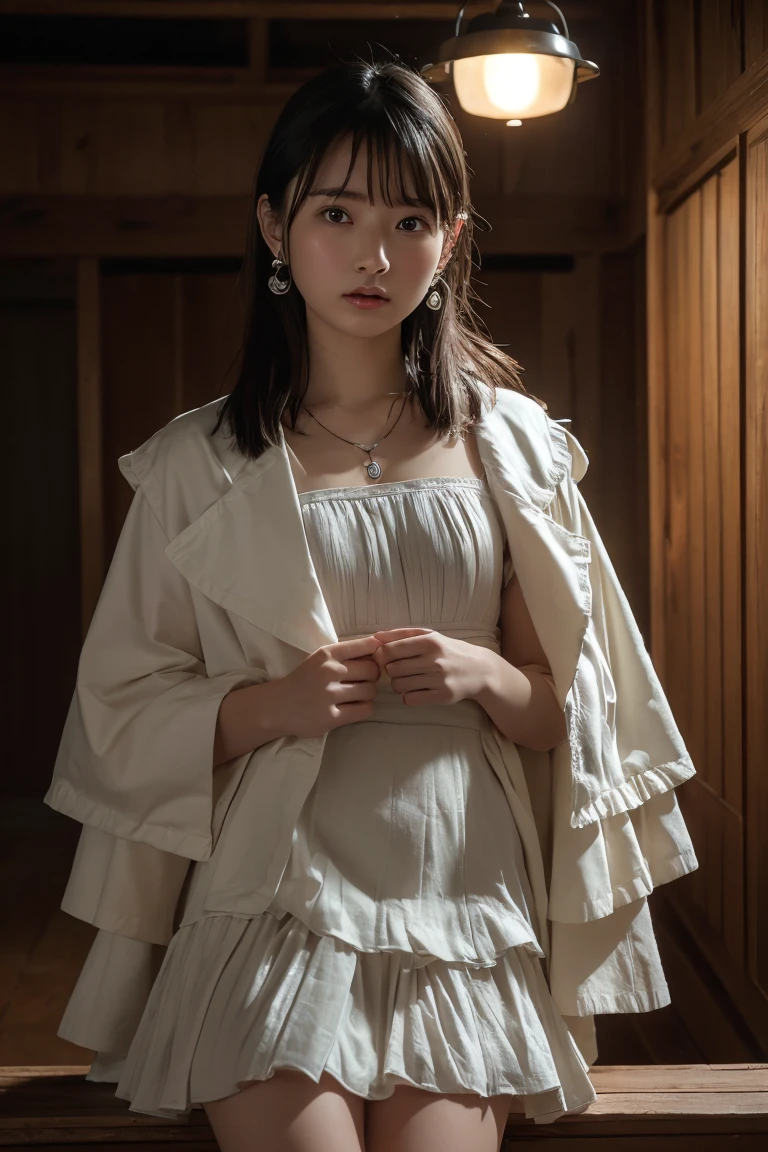 <realistic, intricate details, cinematic, 4k, uhd, ultrarealistic, photorealistic, insanedetails, masterpiece), a beautiful man of 20 years old, with whiteband black decourated kimono without sleeves, (great decourated sword in the back), lights effects, black t shirt, black short hairs, (european caucasian race)