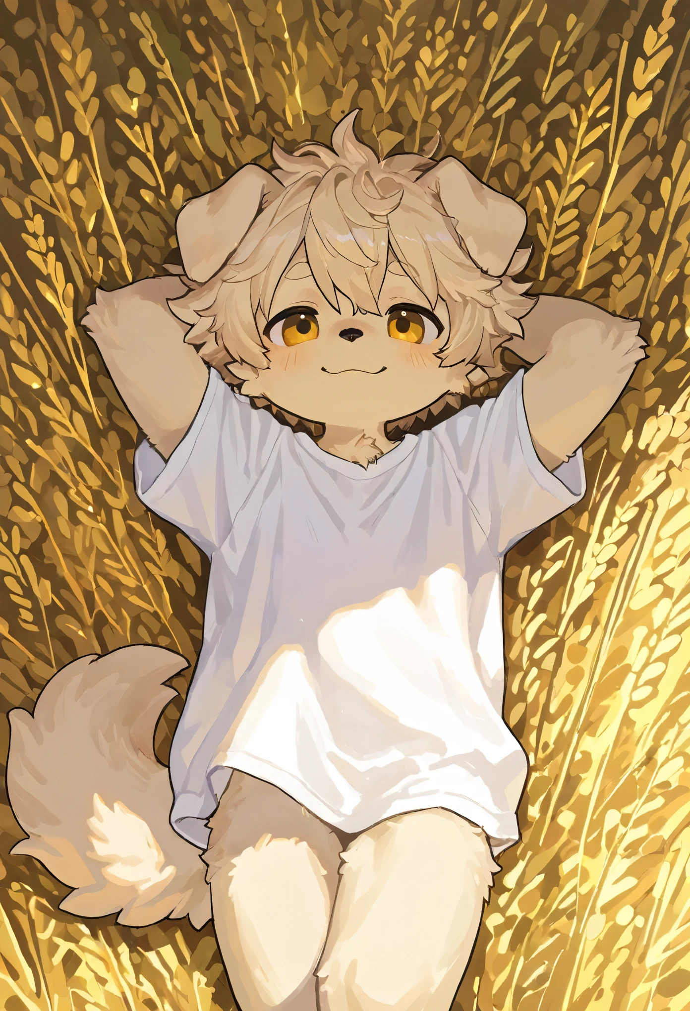Super high resolution, detailed background, Kemoshota, against glass, naked, flaccid, phimosis