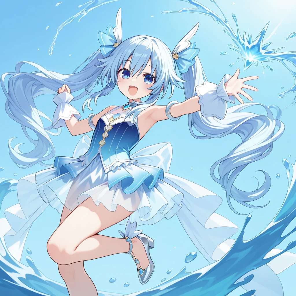 1 Girl，Metallic white and blue aviator suit, black, Tight clothing, Clothing that covers the entire body, beauty, slim, Exoskeleton, Knee-high boots, Actress, Supine, Open your thighs to the left and right, Arm-length gloves, earphone)