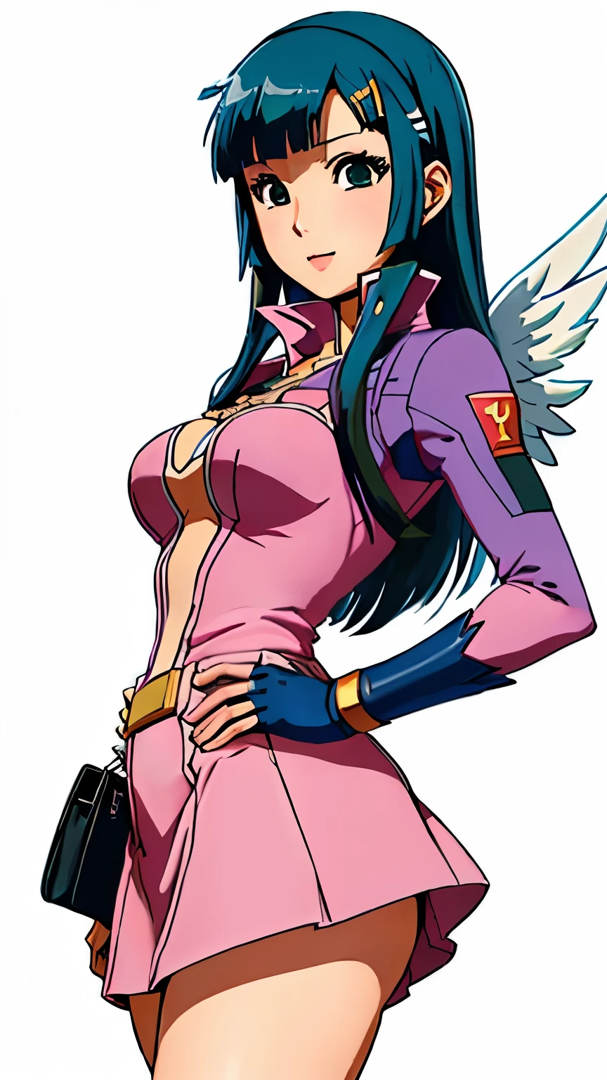 ピンクと白の衣装とグレーのブーツを着たwoman, ( Sayaka Yumi), , Detailed pictures,MazingerZのSayaka Yumi、mini skirt combat suit 、 woman :8, glamorous Angel Woman Digimon