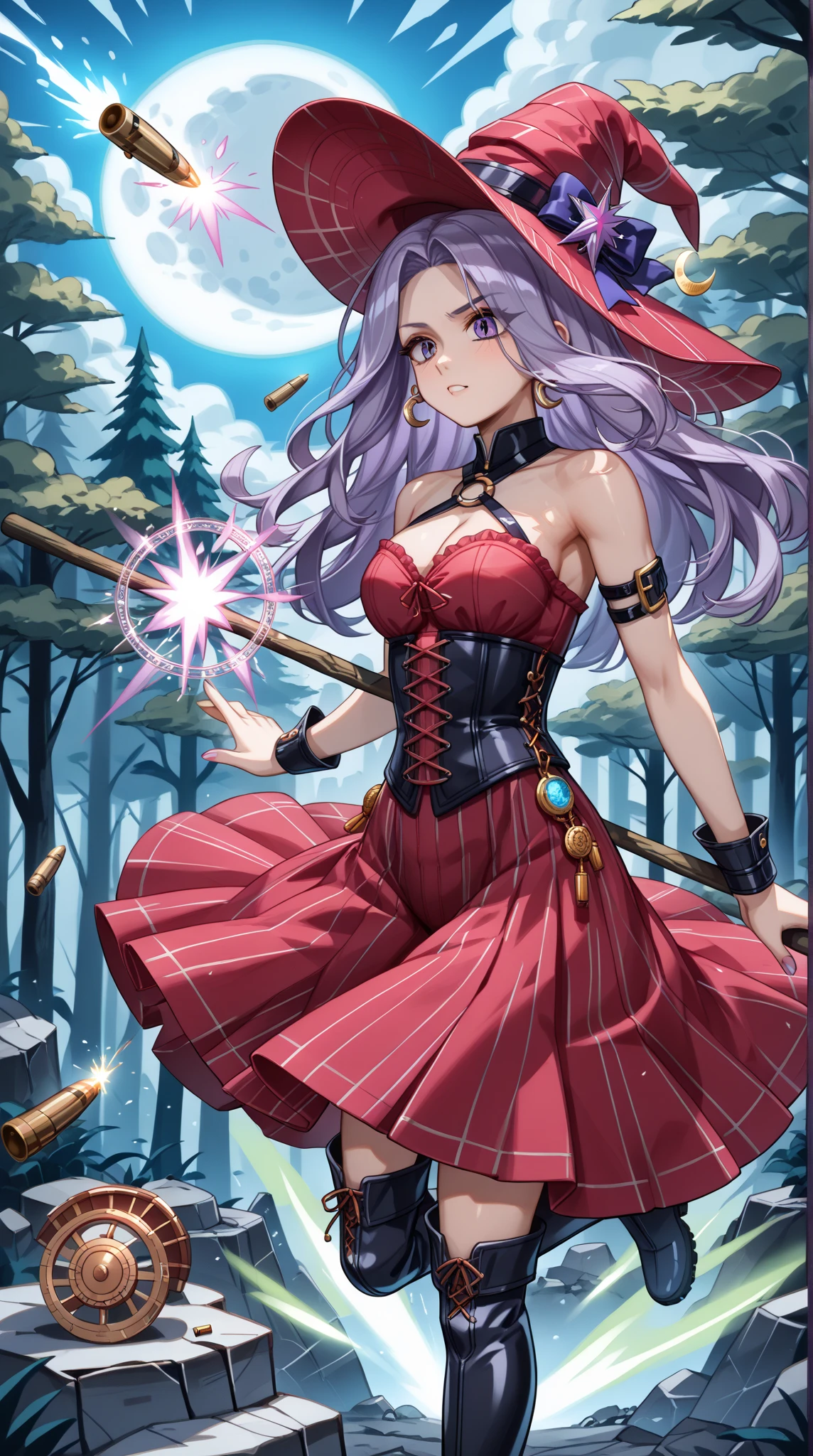 ((((Princess of Moon-burg)))), ((1little girl)), 13yo, (((deep purple hair))), ((blunt bangs)), (Fluffy long hair), (deep red eyes), ((((Red Hood)))), (((Red Stall))), pearl earrings, ((White robe with red edging)), ((droopy eyes)), Striped panties,
photo realistic, sense of depth, Absurd resolution, high resolution, 8k, 4k, detail, Best Quality,
smile, Looking at the camera, full-face blush, Open legs, looking forward, Angle from below,
in Weapons shop, castle town,