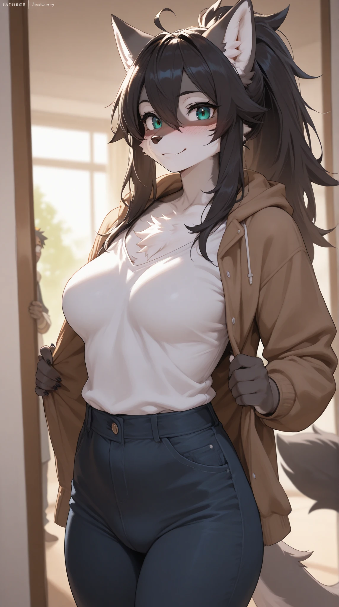 Source_furry, (((1boy, 1girl))), furry, anthro,