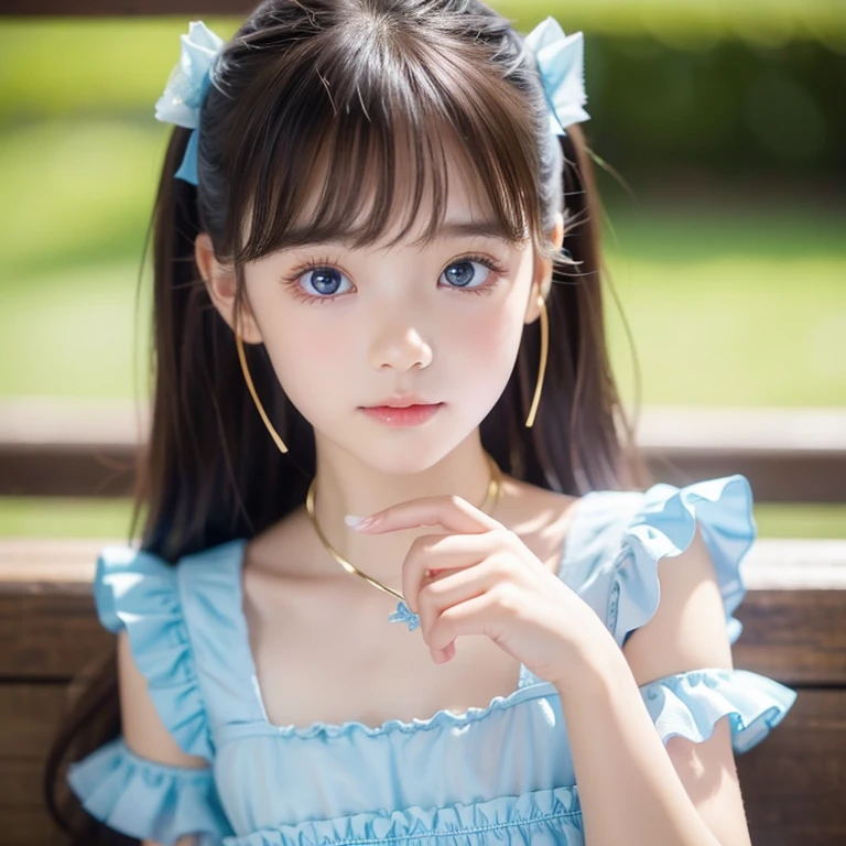 detailed face, cute face,brown eye, Great quality, masterpiece, High Resolutiupon, One girl, blush, (Captivating smile: 0.8), Star Student, chinese hanfu, hair accessory, necklace, jewelry, beauty, upon_body, Tyndall effect, Realistic, Shadow Room, Light Edge, Two-tupone Lighting, (Skin with attention to detail: 1.2), 8k UHD, SLR, Soft Light, high quality, Volumetric lighting, snapshot, High Resolutiupon, 4K, 8k, Background Blur, Real Persupon