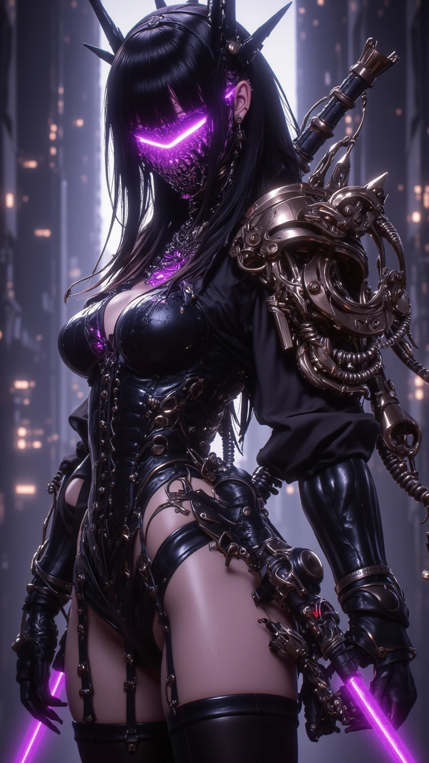 (draconic alien biomechanical succubus with carnage & witchblade physique:1.5), (megan fox as a muscular alien draconic biomechanical demonic woman with flayed skin, gigantic horns, & necrotic metallic muscle:1.5), (witchblade muscular anatomy:1.25), (perfect fingers:1.25), ((wide shoulders & upper body:1.25)), (very skinny legs:1), (huge muscular arms:1.25), (ten pack abs:1.25), (full body view:1.25), choker, detailed eyes, (looking at viewer), (smile:1.25), (blank dark background:1.25), in the art style of H.P. Giger, (beautiful girl face:1.25)