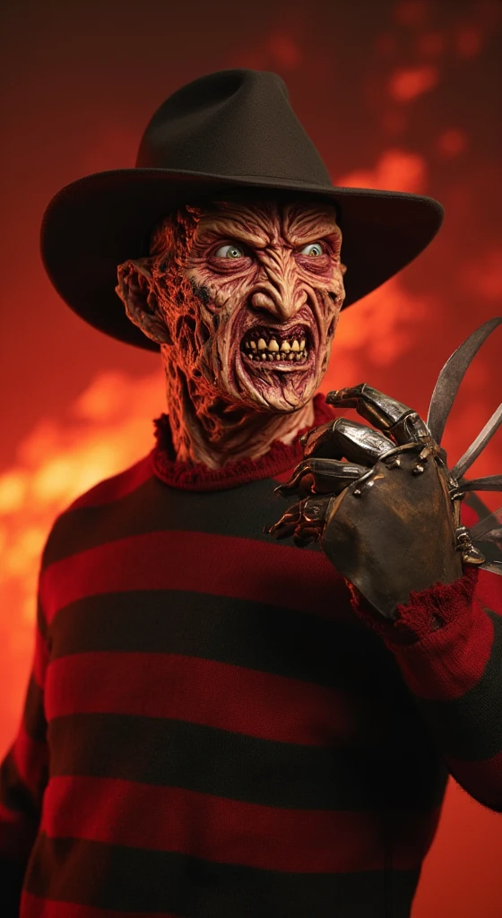 rosto de freddy krueger 