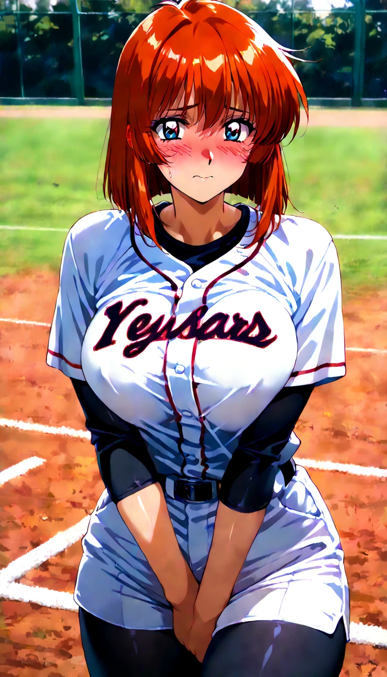 score_9, score_8_up, score_7_up, score_6_up,floox style,surtr, arknights, red hair,big breasts, sagging breasts,, breast focus, cleavage, close-up, closed mouth, collarbone, , head out of frame, jacket,straight-on, lips, , open clothes, open jacket, purple jacket, purple track suit, pulled by self, shiny, shiny skin,  sportswear, standing, steam, steaming body, sweat, sweatdrop, track jacket, track pants, track suit, nipple slip, outdoors, (bare shoulders:1.2), jacket get down, expressiveh