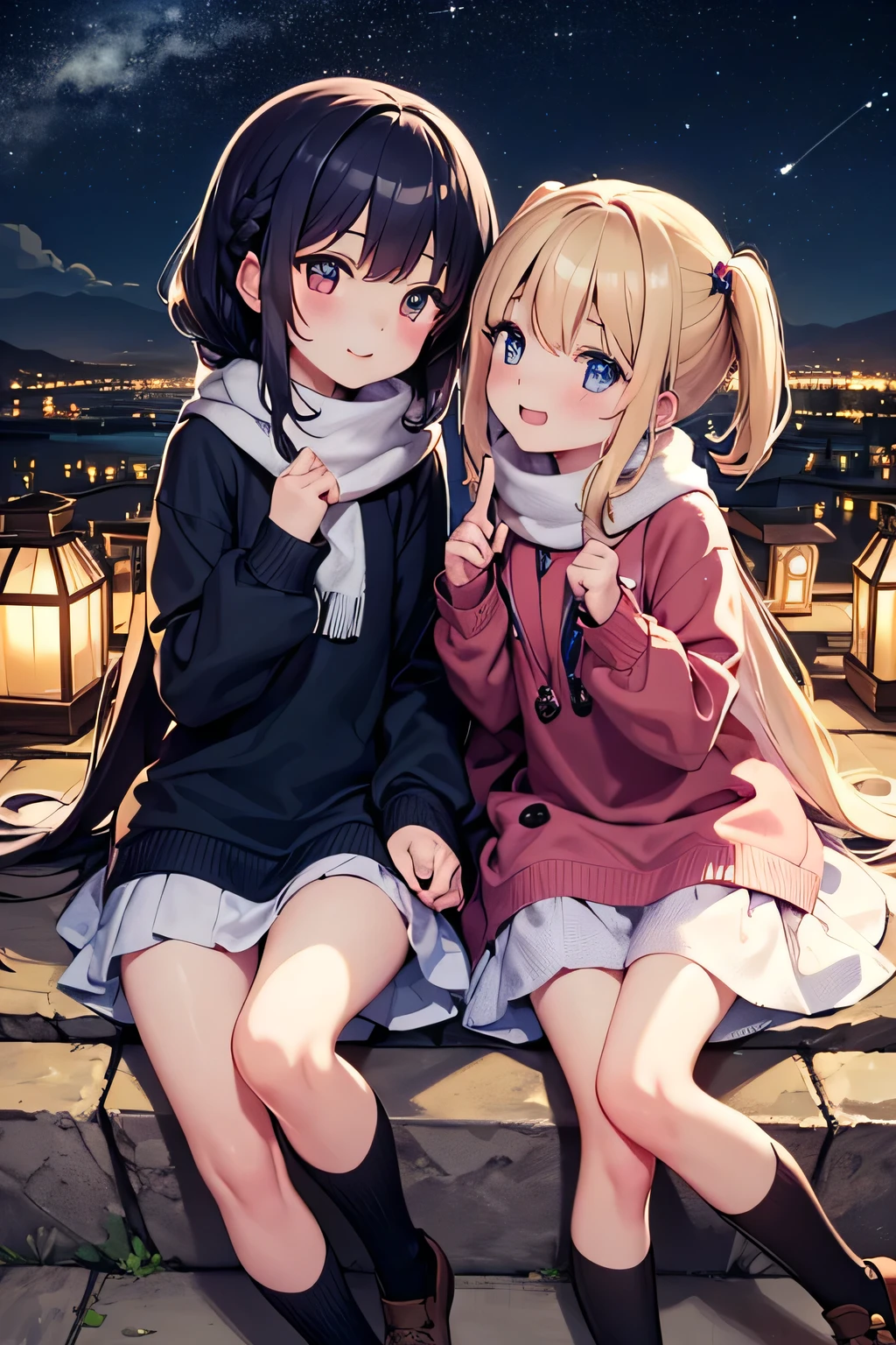 Friends in the atmosphere of love