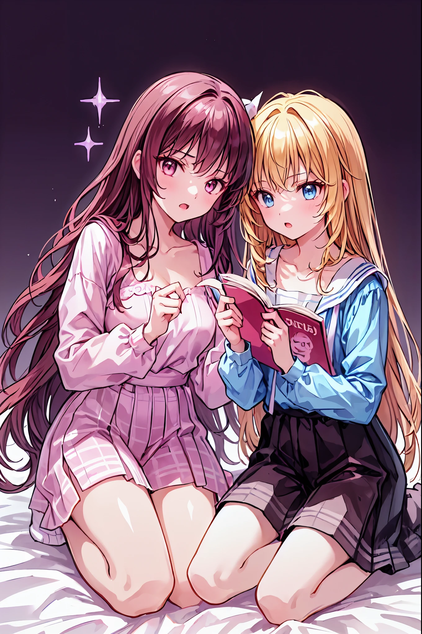 material、 thick paint 、 Girls Sleeping With A Hangover、Pale face、Pain々Funny face、A tired face, 手は2Books、The legs2Books、Fingers5Books,Black T-shirt、 shorts、1people々 girl、 on the bed, Hair, shortcuts, unkempt hair with an opening,Short braided hair,Neat,スレンダー美people, correct posture,Small chest, beautiful legs, enchanting gray-blue eyes shine like stars, droopy eyes , bright colors, beautiful eyes,A delicate smile,Textured Skin, Best Quality at its Best , gentle and beautiful woman , anime style、