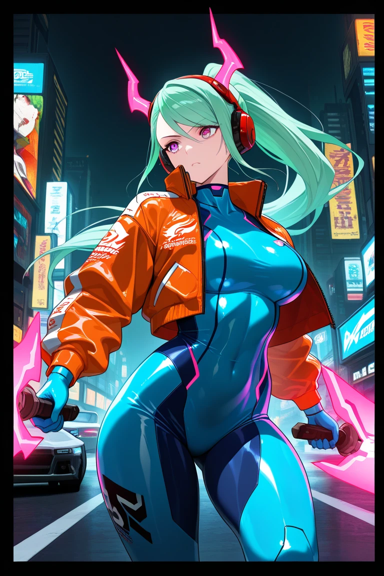 metroid,The heroine Samui,Blue tight uniform,Anterior convex and posterior