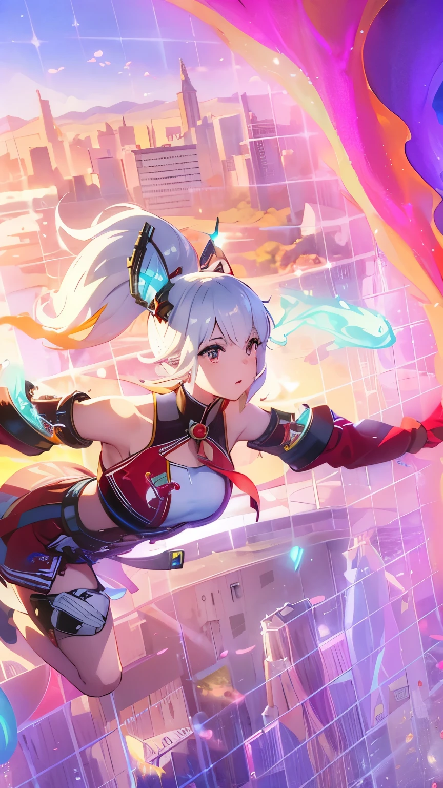 Young boy ,naughty man, White hair, black clothing, with a straight face, yellow eyes, charachter, アニメ, RPG, hand drawn, High details, medieval city background