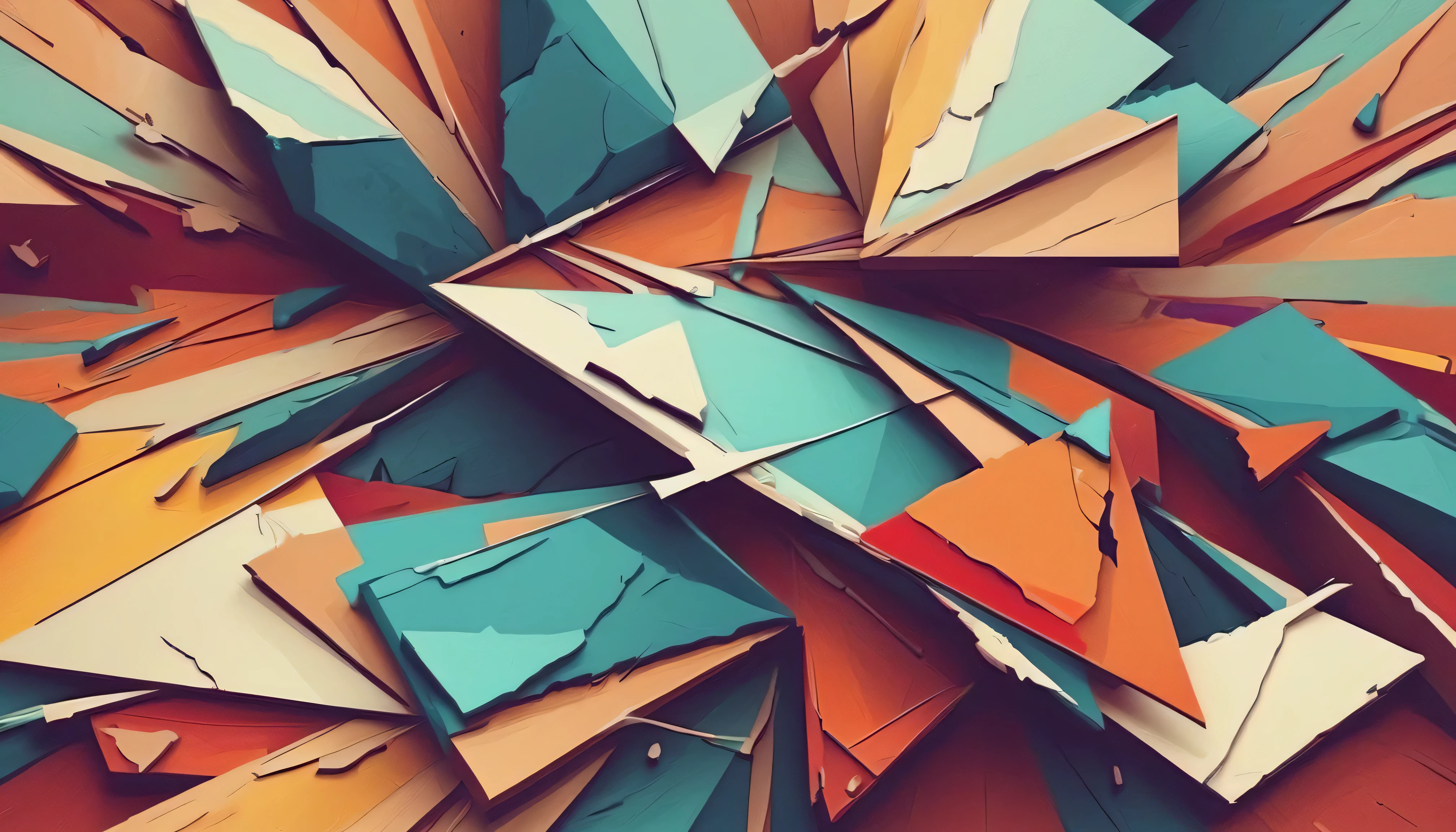 ，broken abstract background