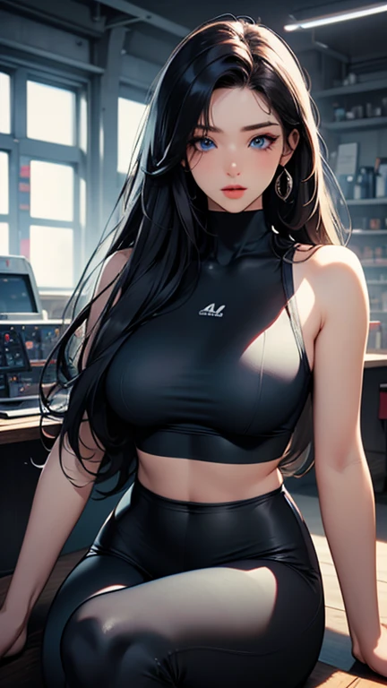 goth girl,1girl,((extremely fofo and beautiful black haired anime goth girl)),(((16 anos))),(seios grandes:1.2),((((cabelo ondulado preto:1.35,cabelos absurdamente longos e despenteados,messy hair,cabelos internos coloridos,ear breathing)))),((heterocromia:1.5, (Purple_olho and red_olho))),intrincado olhos,beautiful detailed olhos,symmetrical olhos,Big olhos:1.5,((gordura)),(((Pele Lustrosa:1.5,pele brilhante: 1.5,pele bronzeada,pele brilhante,very pele brilhante,corpo brilhante,plastic glitter skin,exaggerated pele brilhante,pele iluminada))),(abdome inferior da aranha,cintura estreita,quadril largo,corpo atletico,pernas infladas,coxas grossas,corpo detalhado,(Rosto detalhado)),
fofo,Sacanagem,sedutor,Erotic,(NSFW),
Zettai Ryouiki,Roupas reveladoras,mostrar pele,((Sports bra with plunging neckline,bra black)),(Tiny black floss),(((sombra preta,Delineador Preto Espesso,Long, dramatic eyelashes,black lips,intrincado makeup))),(((intrincado outfit,intrincado clothes))),
(dynamic pose:1.0),Embarrassed,(Centrado,scale to fit dimensions,rule of thirds),
Inside,Interior,((black gothic bedroom)),scenecy:1.25,((intrincado scenecy)),((winter decorations)),Christmas tree,
(Enfeites de inverno brilhantes),Altas,foco nítido,(ultra detalhado,extremamente detalhado),(Arte Fotorrealista:1.37),(extremamente detalhado CG unity 8k wallpaper),(((cores vibrantes,tema vibrante))),(intrincado),(master part),(best quality),