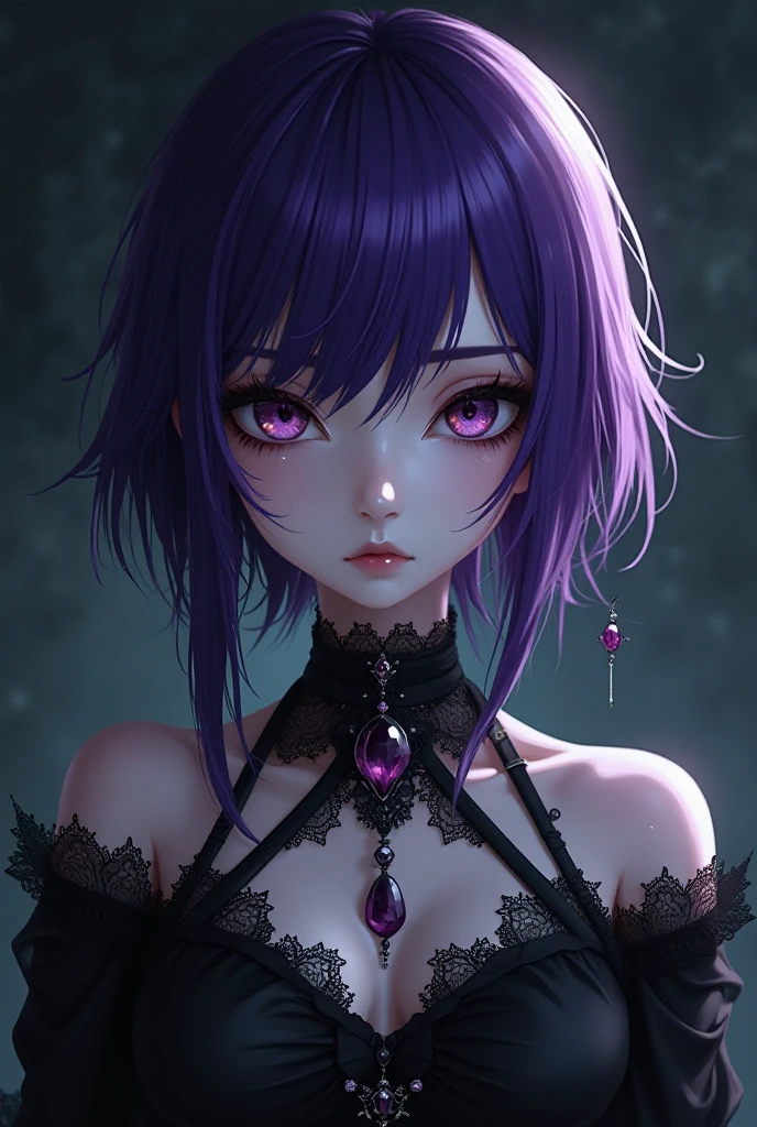 (best quality,4k,8k,highres,masterpiece:1.2),ultra-detailed,(realistic,photorealistic,photo-realistic:1.37),purple-haired girl, nude, chained, imprisoned, awaiting execution, grim cell, desperation, fear, dimly lit, dramatic lighting, cold metal chains, detailed face expression, delicate features, long purple hair flowing, dark shadows, melancholic atmosphere, haunting eyes, intense gaze, shackled hands, emotional intensity, unsettling ambiance, high contrast, gothic art style, muted colors, somber tones.