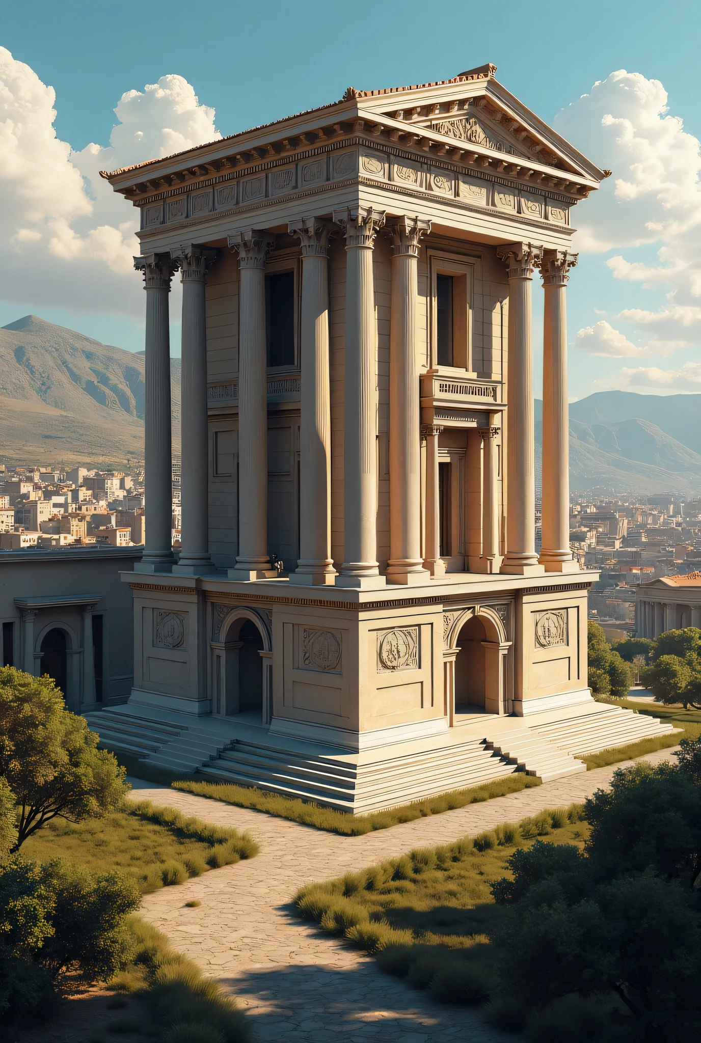 imagen de arquitectura romana #realistic #photography #seart-infinity