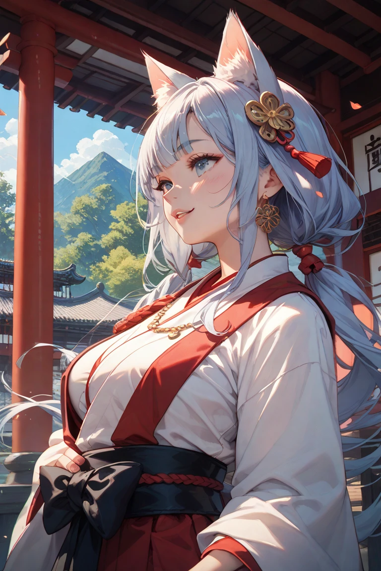 (masterpiece:1.3), (best quality:1.1), ((1girl)), ((solo)), (finely detailed eyes and detailed face:1.3), (beautiful and clear background:1.2), (extremely detailed CG, ultra-detailed, best shadow:1.1), ((depth of field)), ((watercolor)), (oni:1.5), (kimono:1.3), large breasts, bare shoulders, flowers and petals, beautiful concept illustration, (white background:0.5), (illustration:1.1), (extremely fine and beautiful:1.1), (perfect details:1.1), from side, cowboy shot,