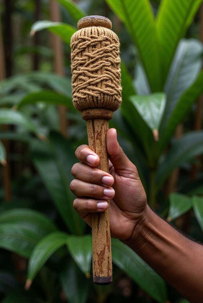 African divination tools like seeds, shells, and bones arranged on a traditional woven mat, soft warm lighting, earthy tones